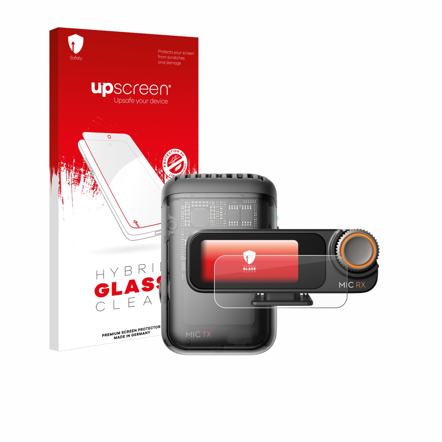 čirá skleněná fólie upscreen Hybrid Glas pro DJI Mic 2 (Receiver)