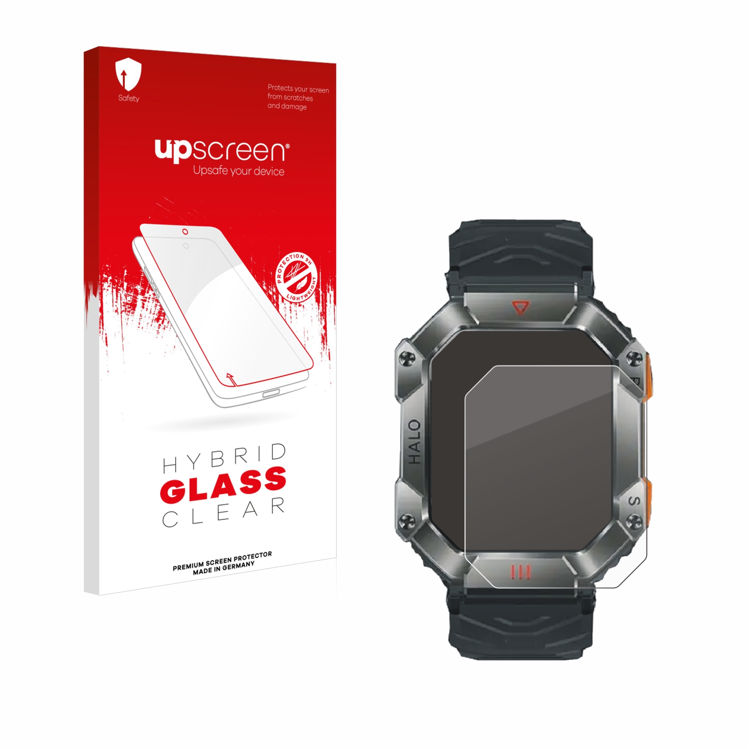 čirá skleněná fólie upscreen Hybrid Glas pro Ineyes Smartwatch 2