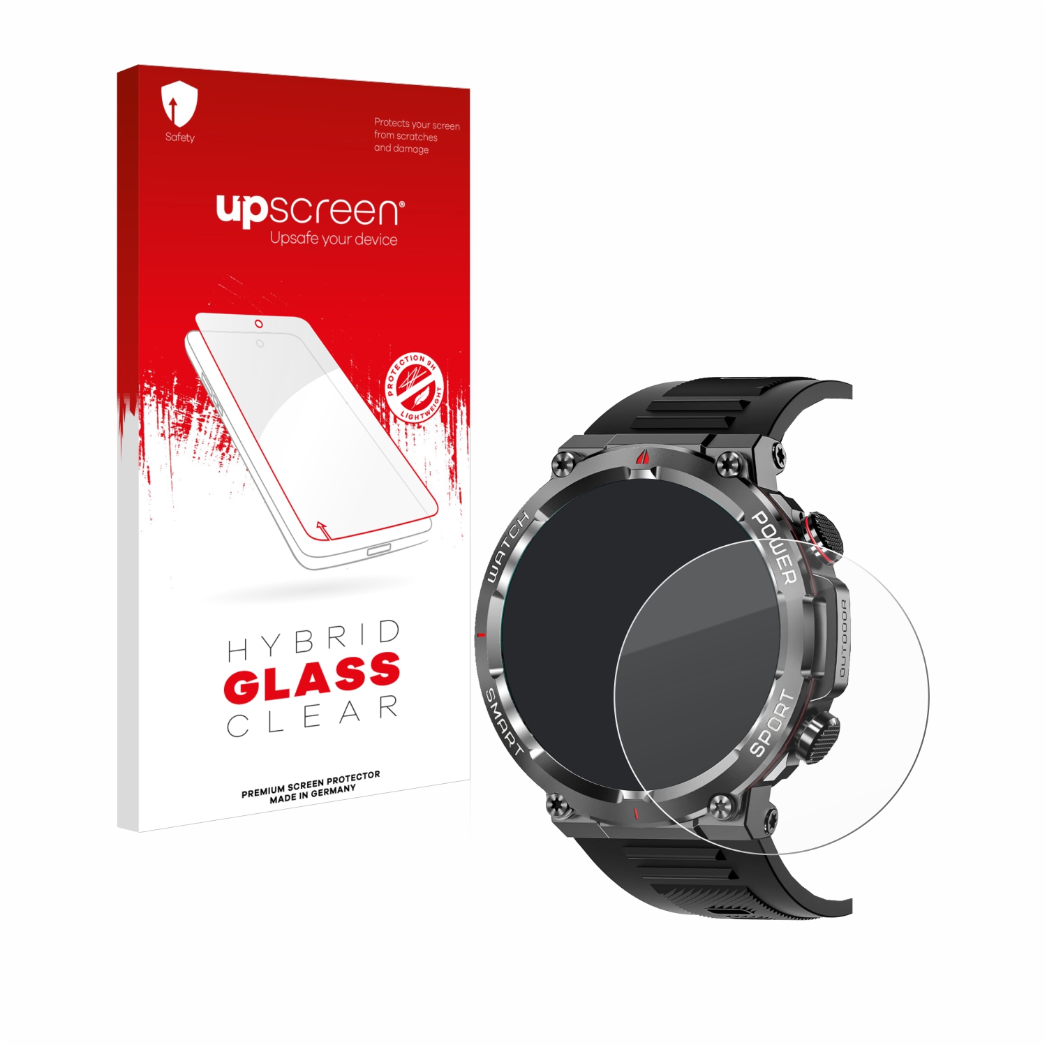 čirá skleněná fólie upscreen Hybrid Glas pro Iowodo W50 1.39