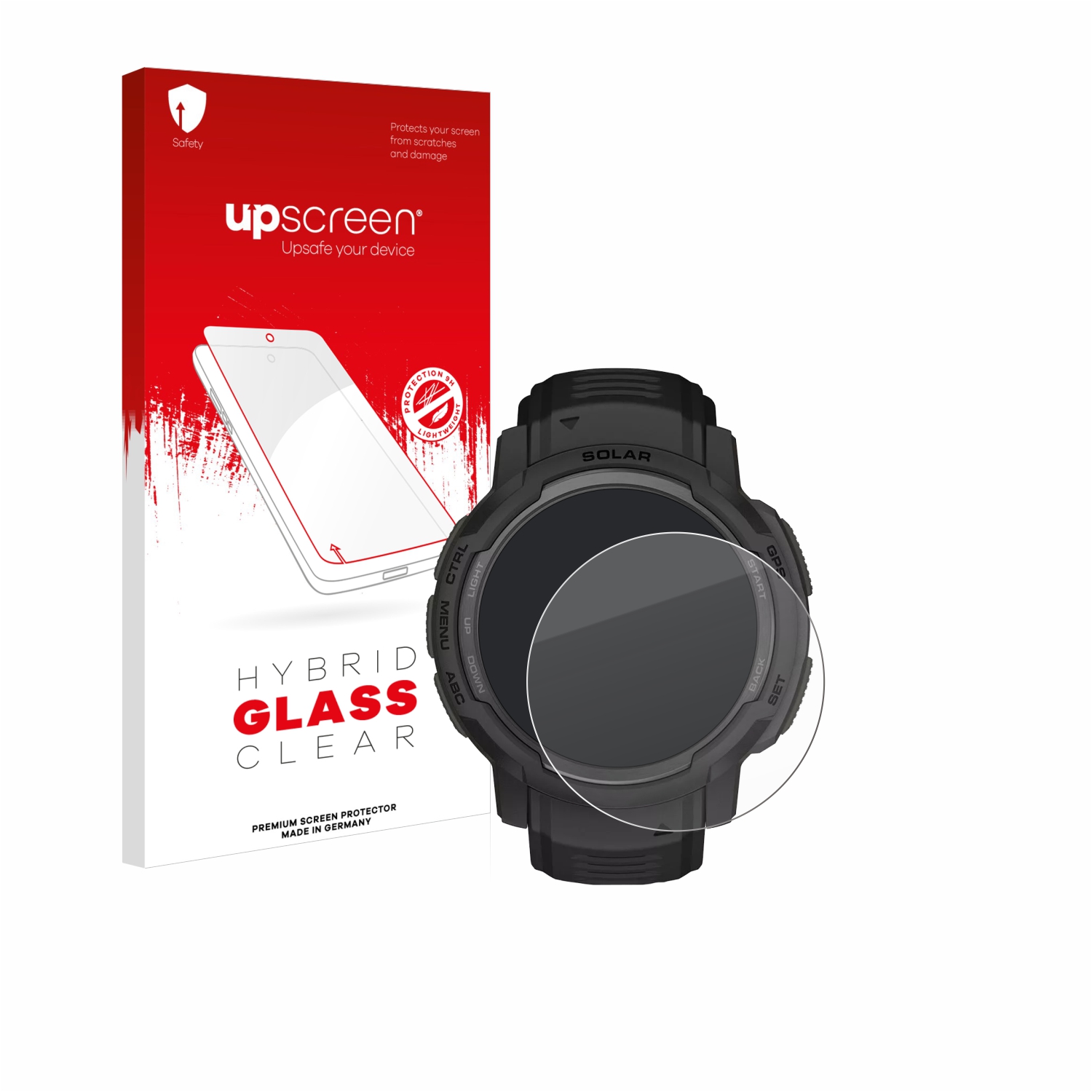 čirá skleněná fólie upscreen Hybrid Glas pro Garmin Instinct Crossover Solar