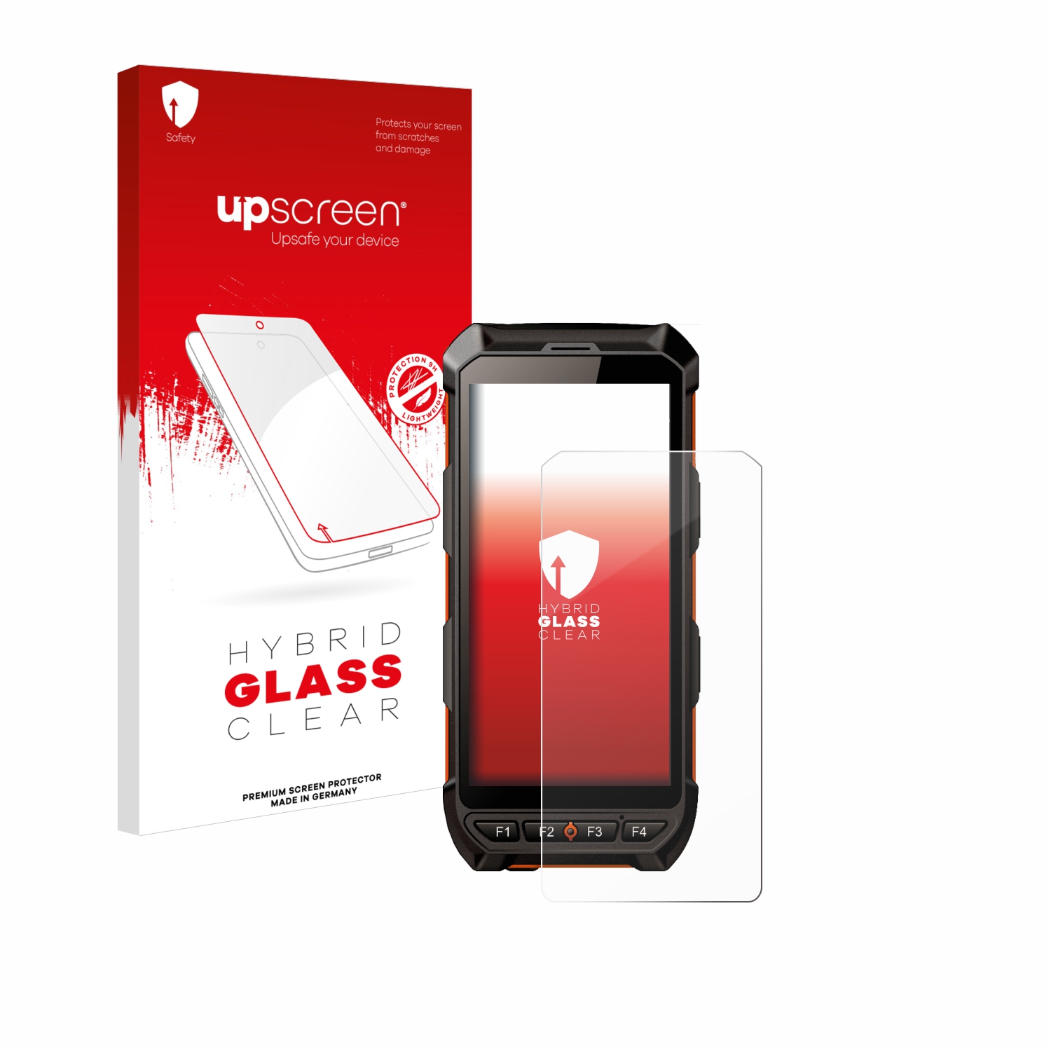 čirá skleněná fólie upscreen Hybrid Glas pro iDTronic C9 RED