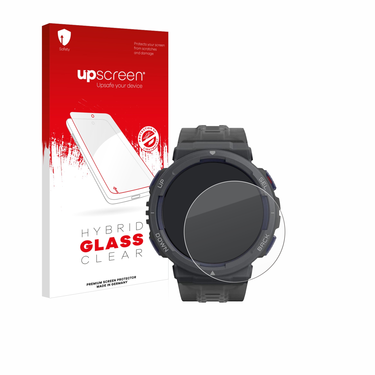 čirá skleněná fólie upscreen Hybrid Glas pro Amazfit Active Edge