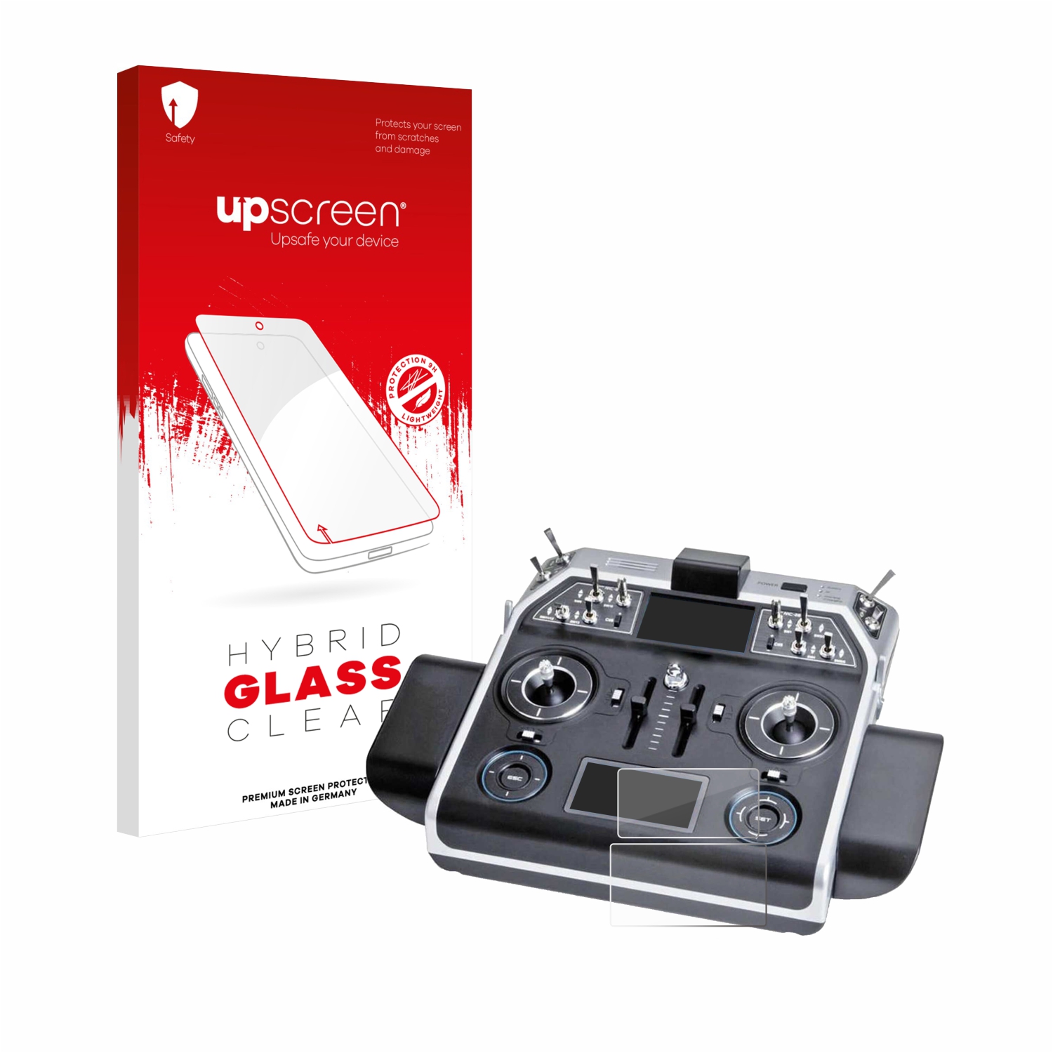 čirá skleněná fólie upscreen Hybrid Glas pro Graupner MC-28
