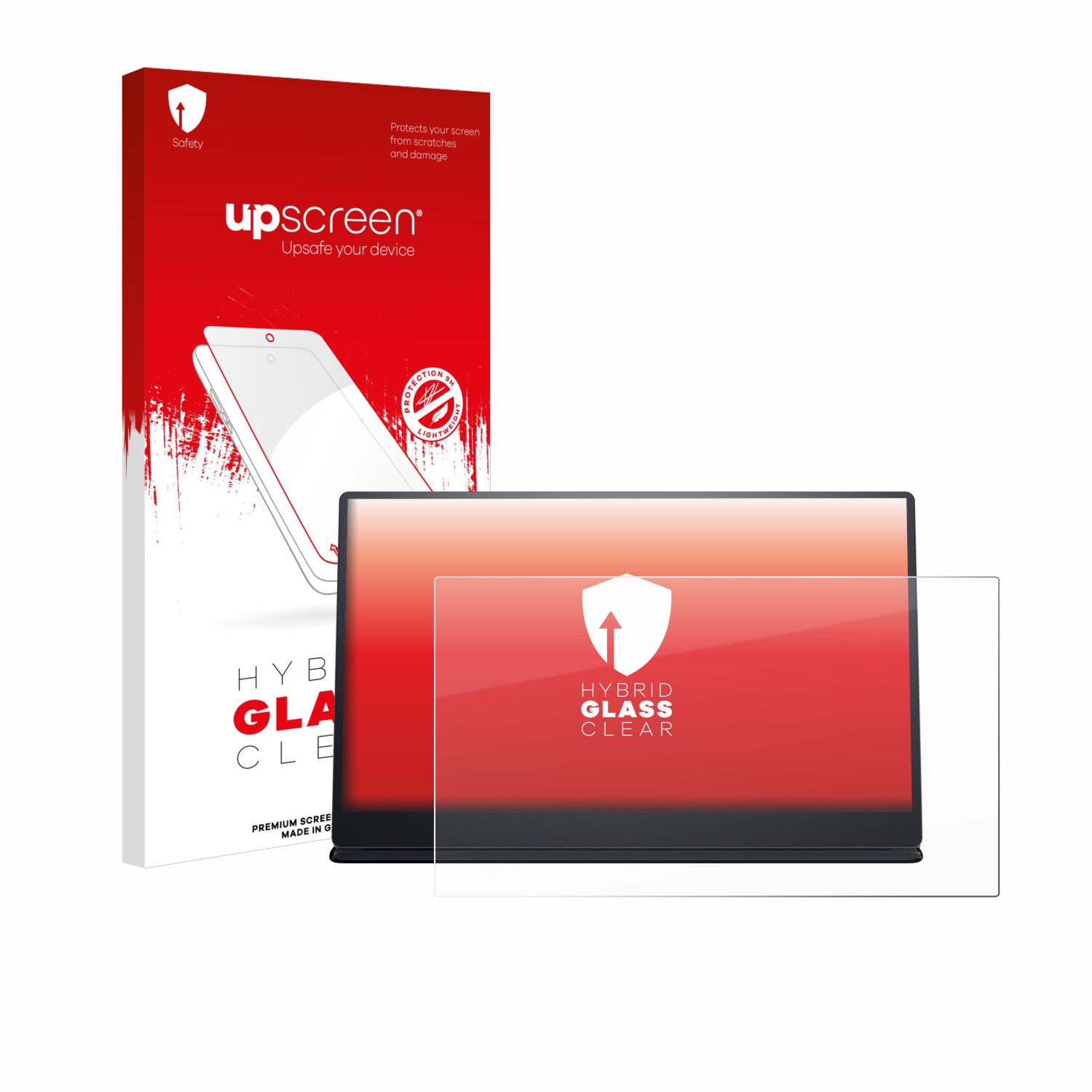 čirá skleněná fólie upscreen Hybrid Glas pro Dell P1424H