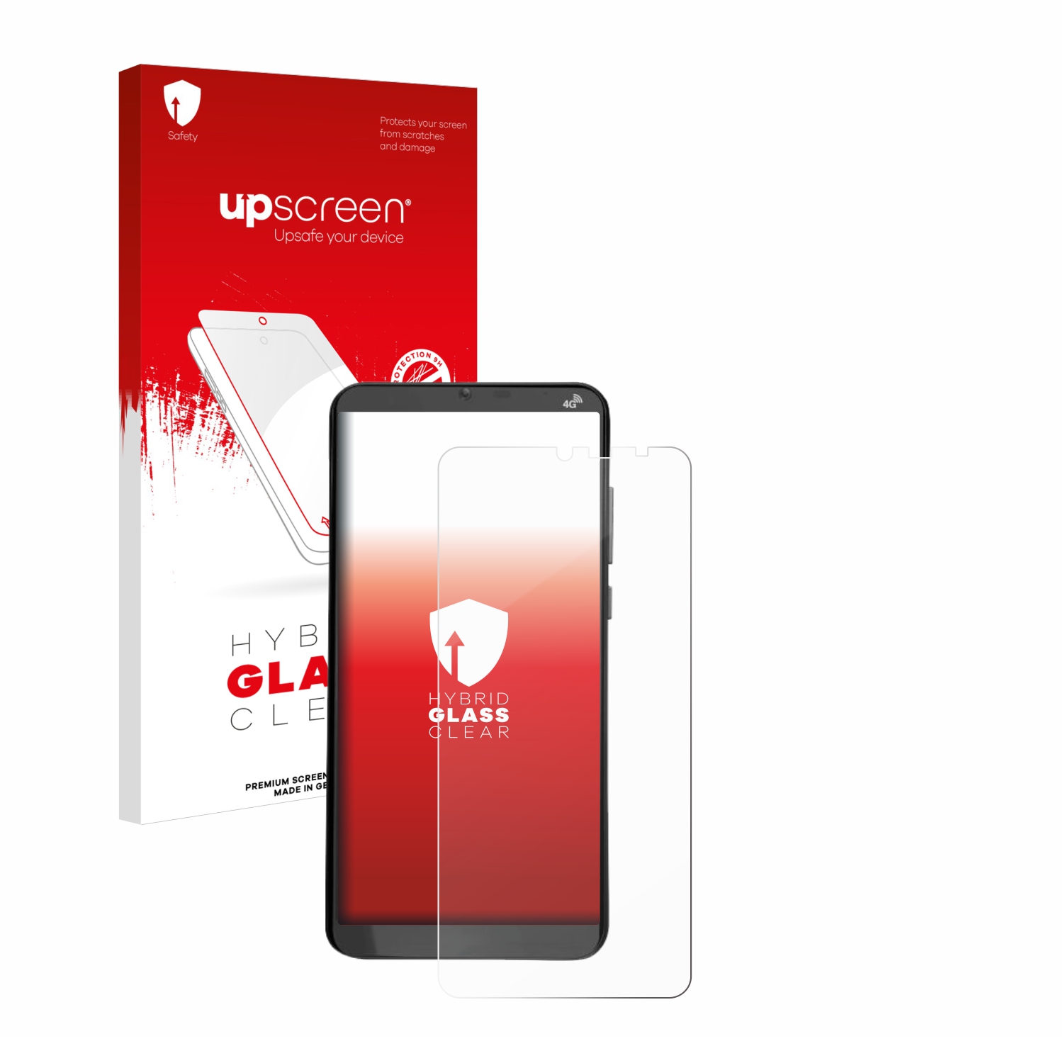 čirá skleněná fólie upscreen Hybrid Glas pro Brondi Amico XL