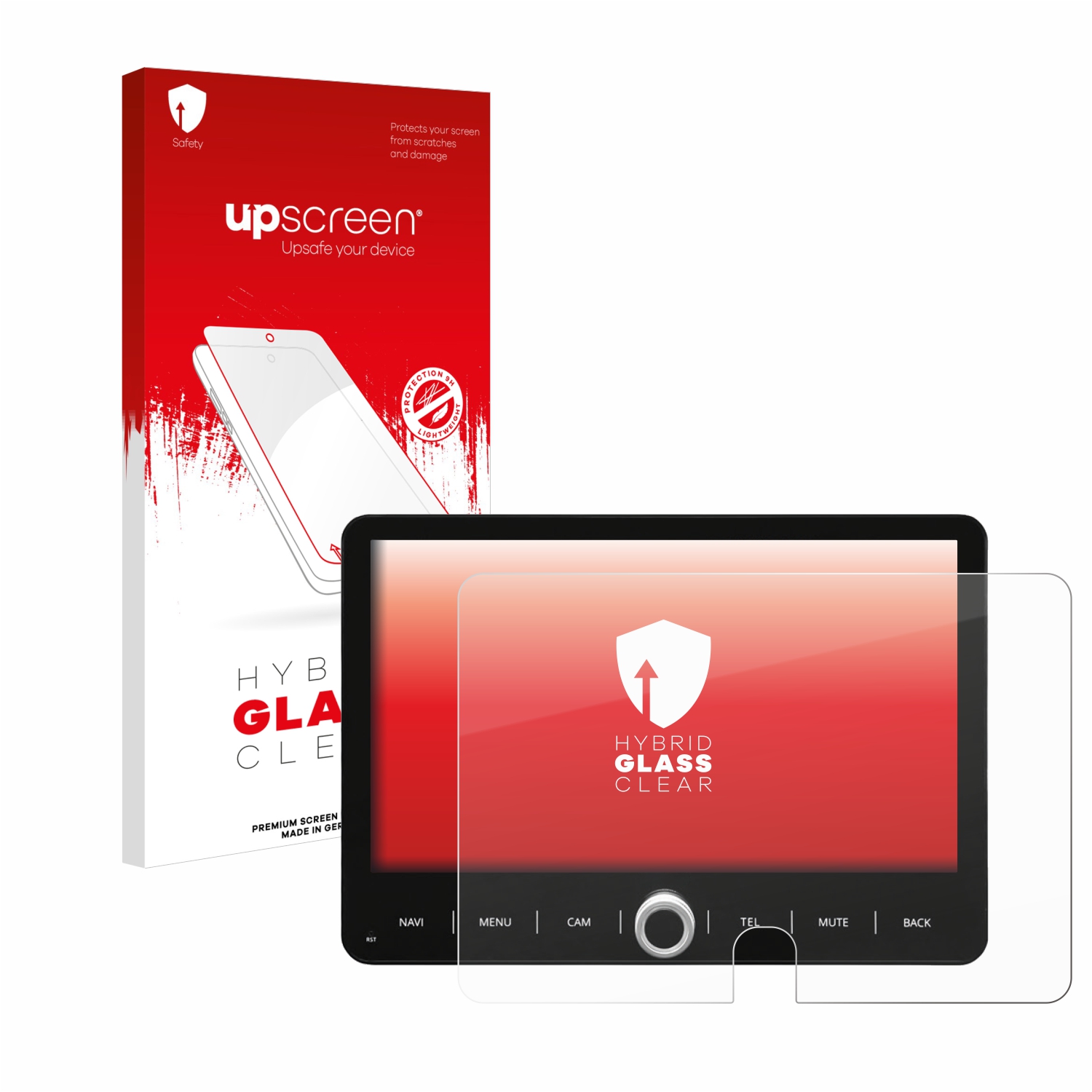 čirá skleněná fólie upscreen Hybrid Glas pro Dynavin D8-T5TP