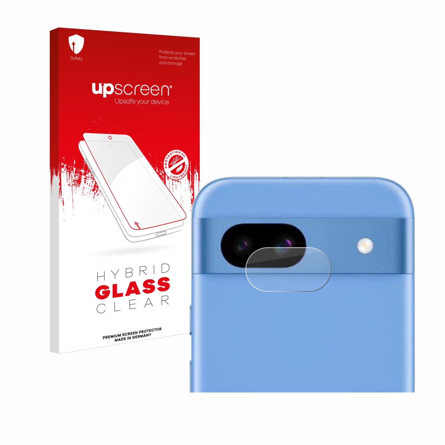 čirá skleněná fólie upscreen Hybrid Glas pro Google Pixel 8a (pouze kamera)