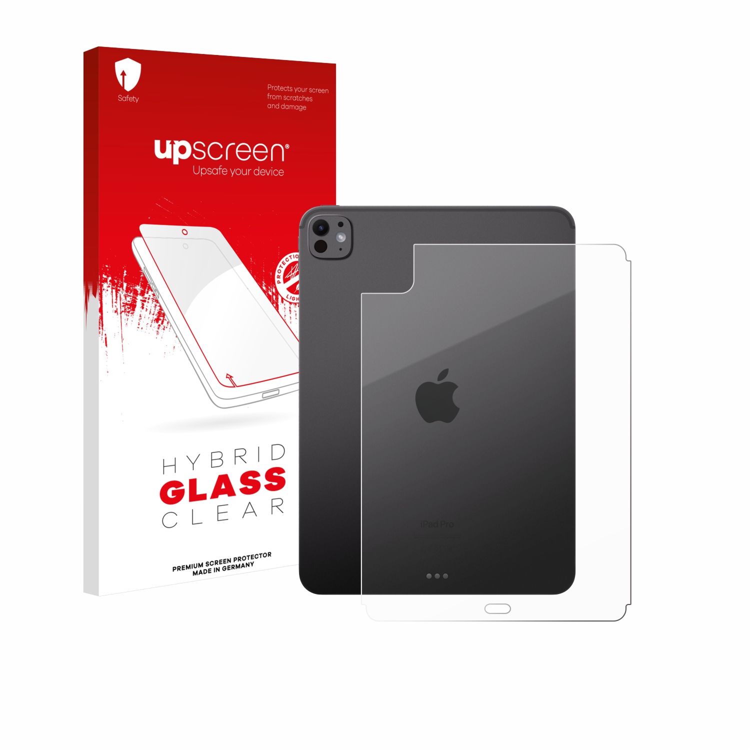 čirá skleněná fólie upscreen Hybrid Glas pro Apple iPad Pro 11 WiFi 2024 (zadní strana)
