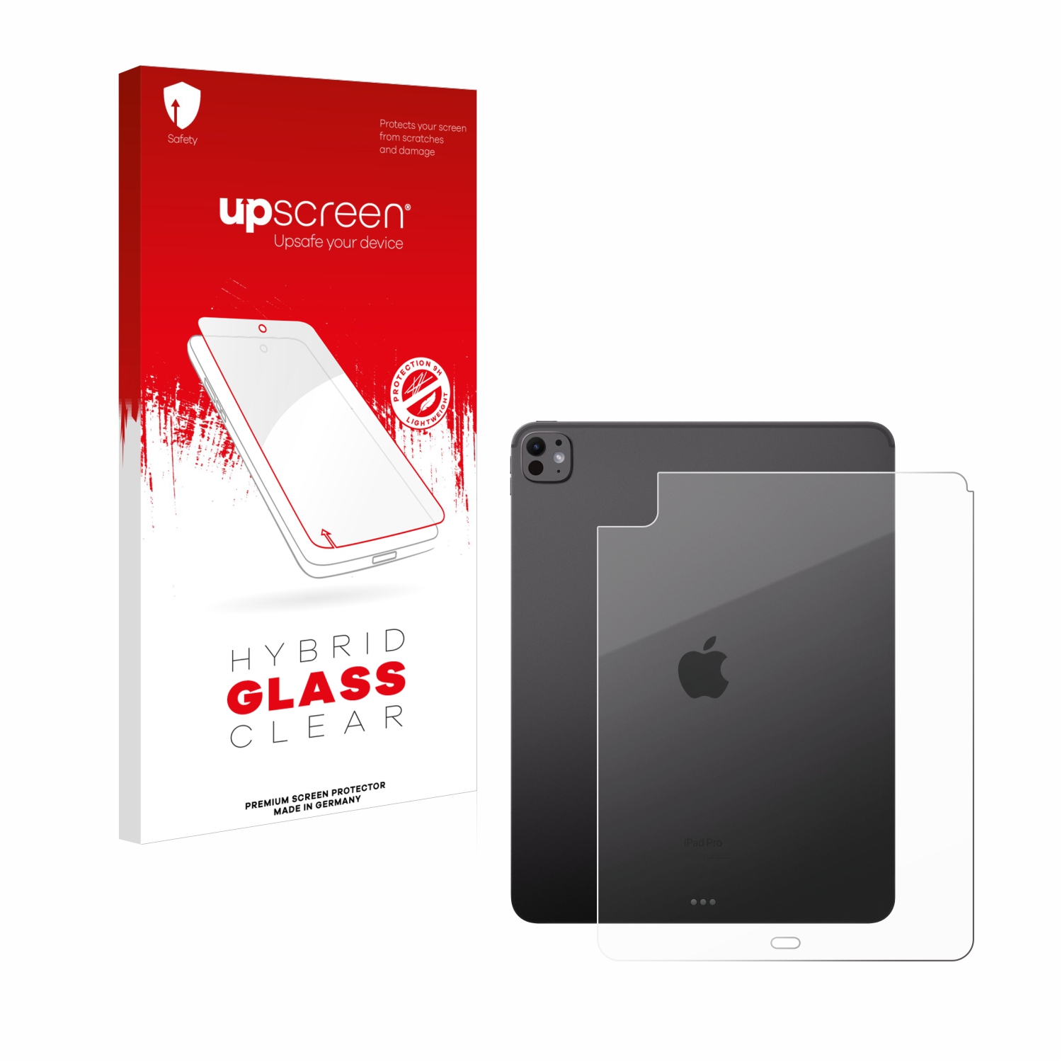 čirá skleněná fólie upscreen Hybrid Glas pro Apple iPad Pro 13 WiFi 2024 (zadní strana)