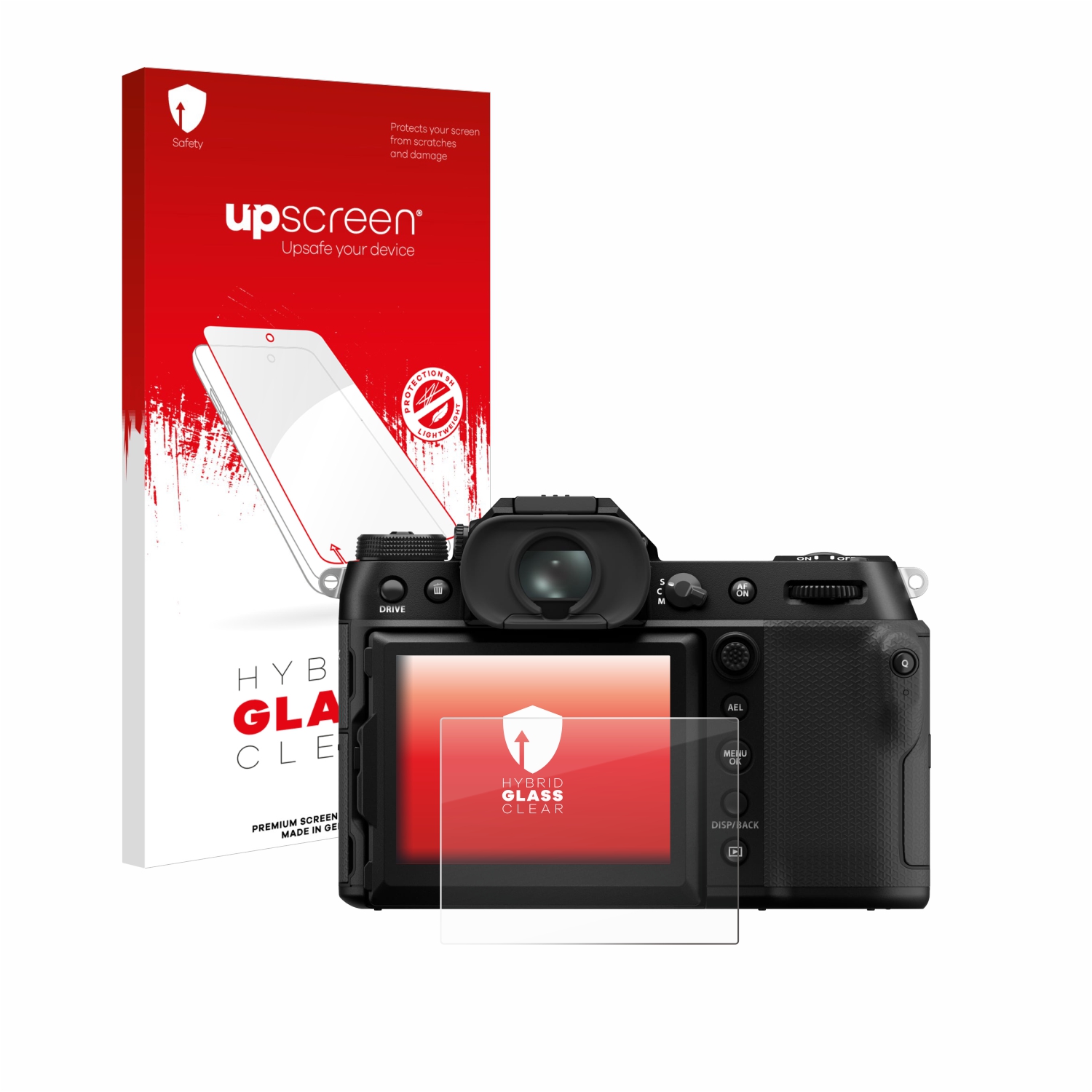 čirá skleněná fólie upscreen Hybrid Glas pro Fujifilm GFX100S II