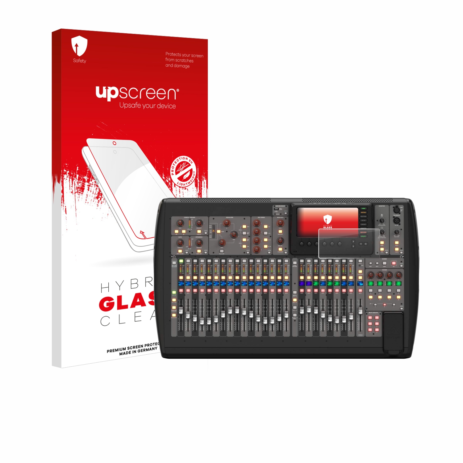 čirá skleněná fólie upscreen Hybrid Glas pro Behringer X32