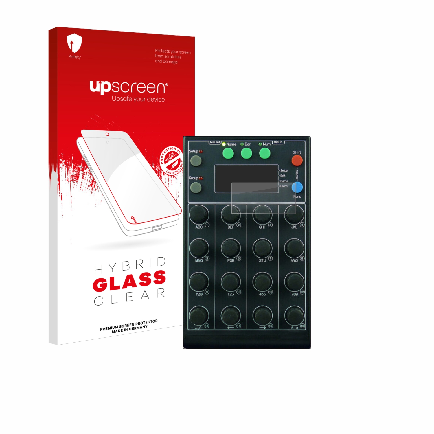 čirá skleněná fólie upscreen Hybrid Glas pro Faderfox EC4