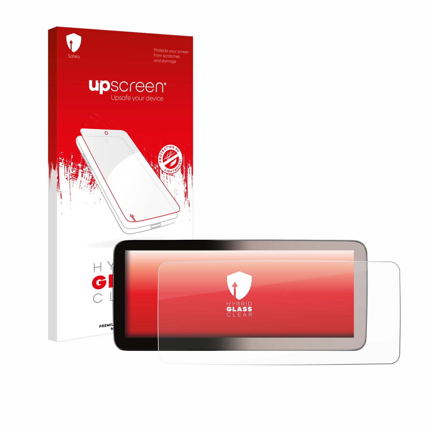čirá skleněná fólie upscreen Hybrid Glas pro Erisin ES46GC50-TDE 12,3
