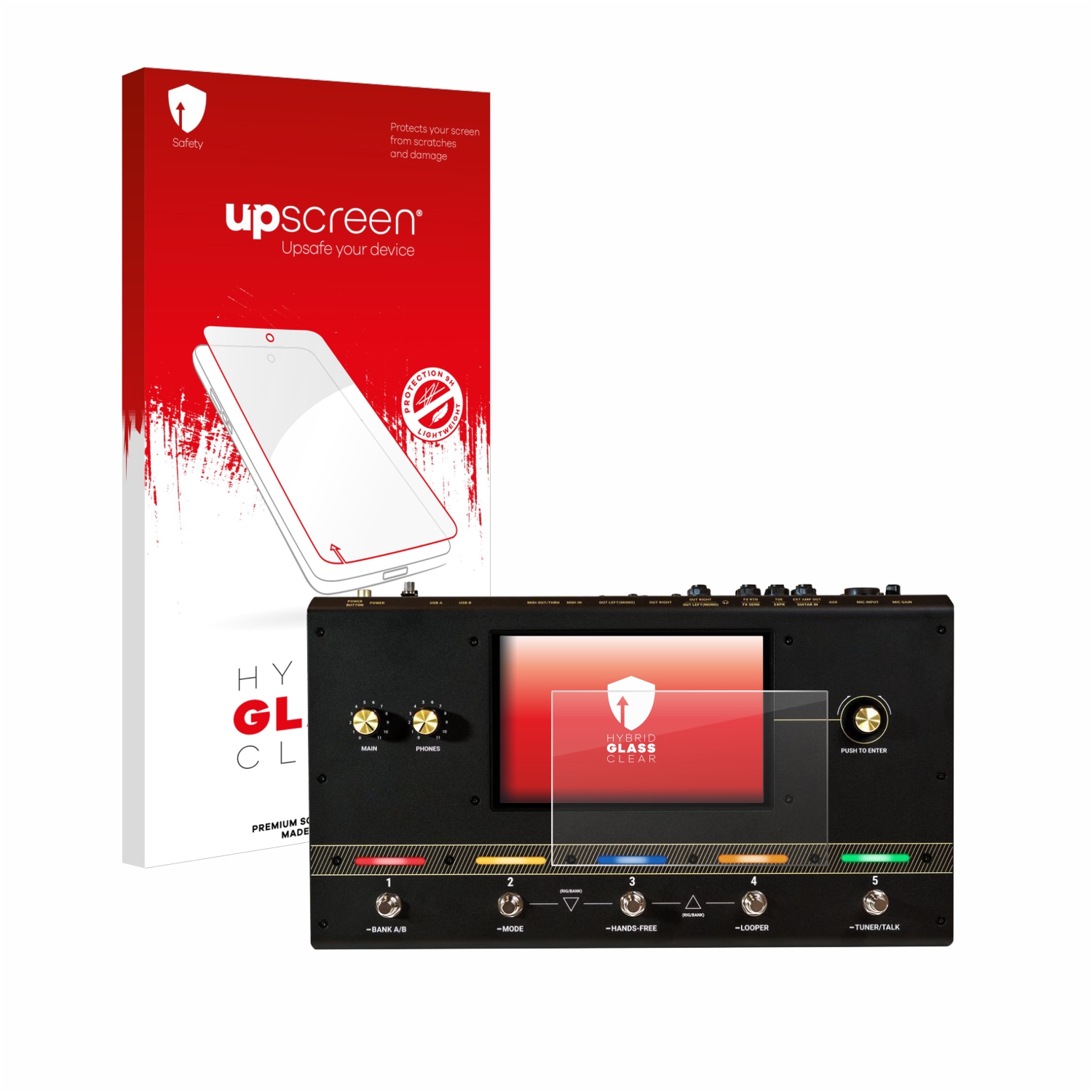 čirá skleněná fólie upscreen Hybrid Glas pro Headrush Core