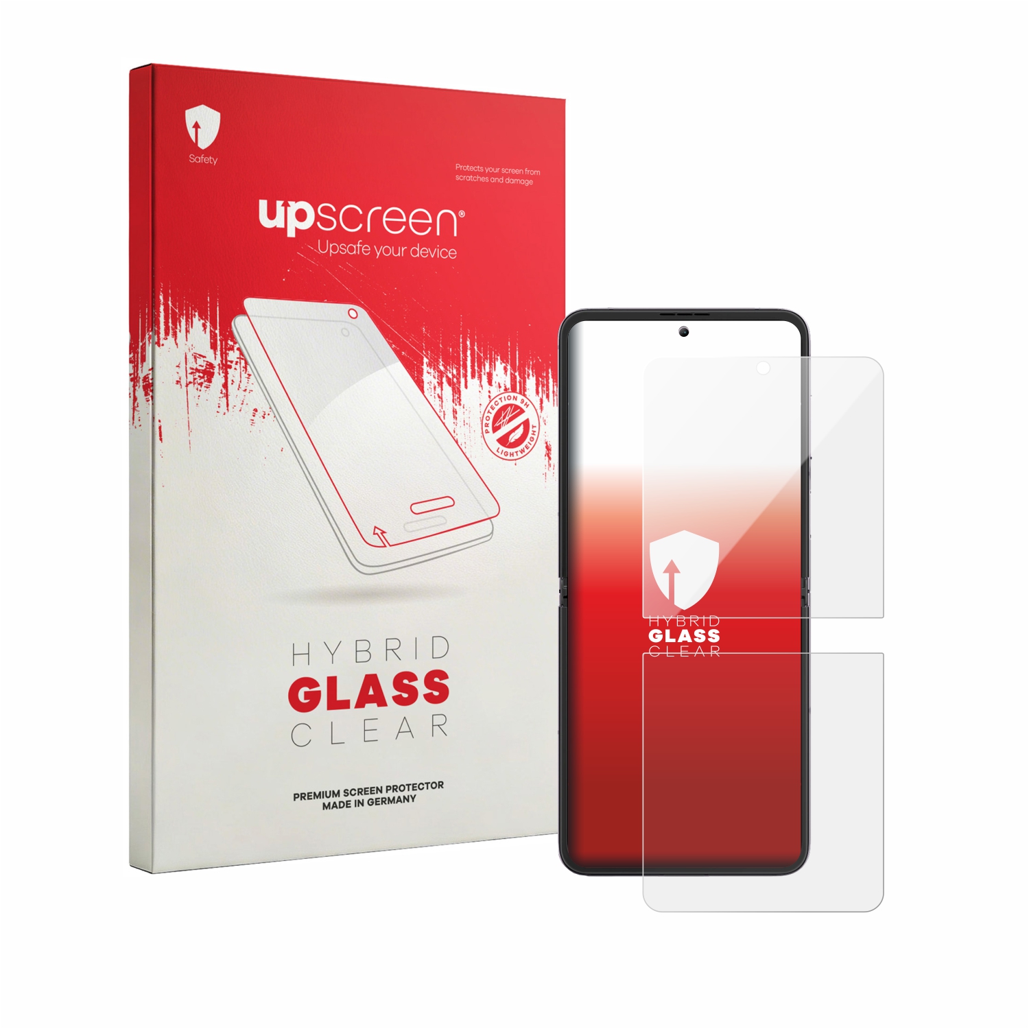 čirá skleněná fólie upscreen Hybrid Glas pro Blackview Hero 10 (přední displej)