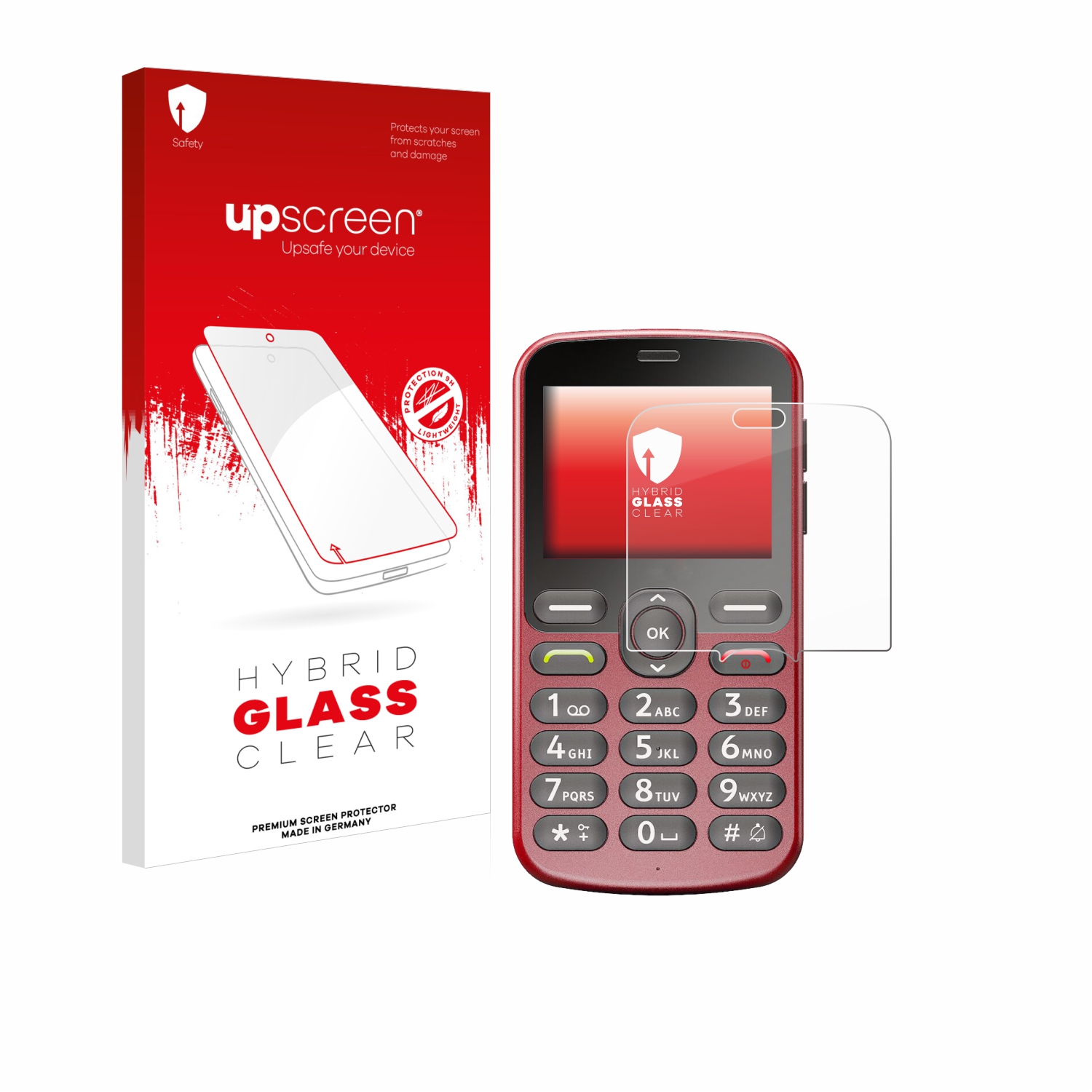 čirá skleněná fólie upscreen Hybrid Glas pro Doro 1880