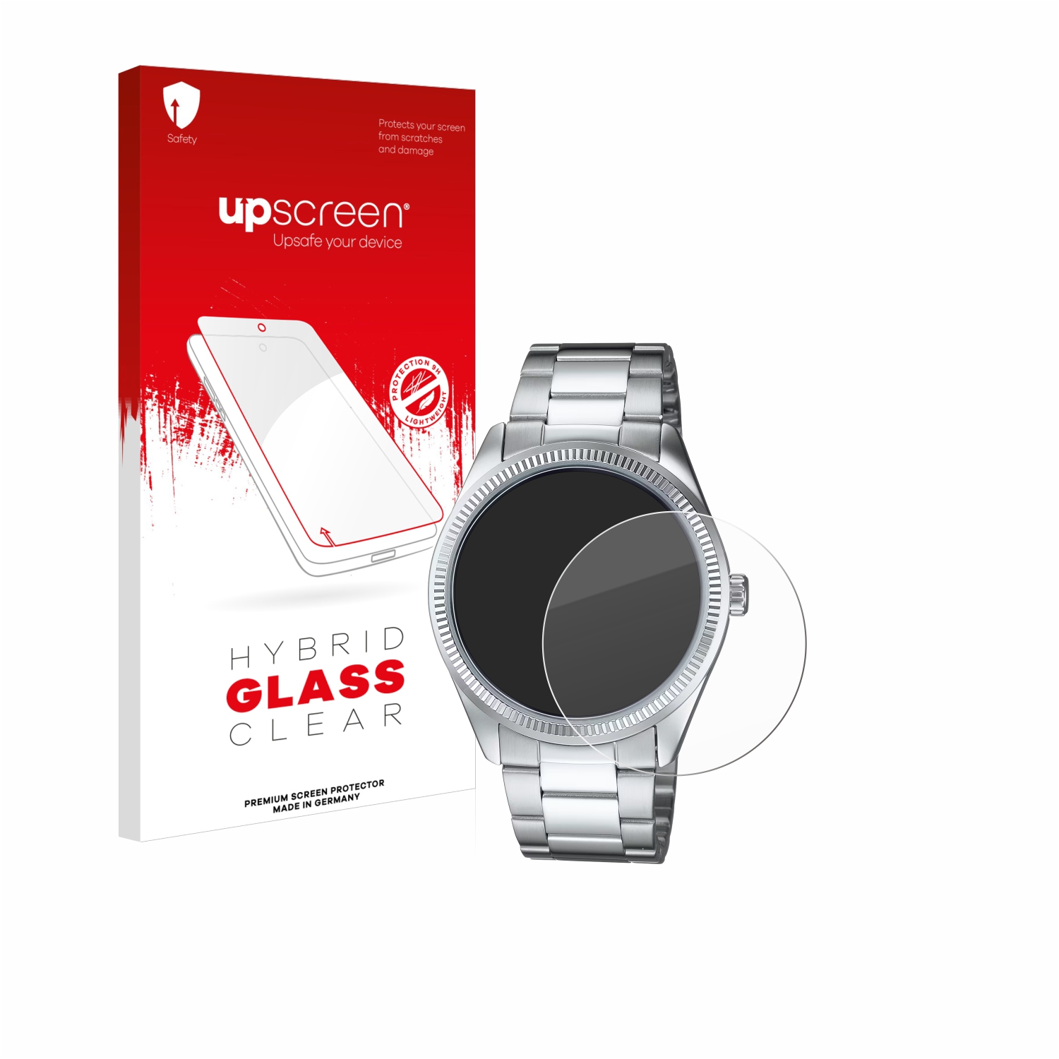 čirá skleněná fólie upscreen Hybrid Glas pro Casio MTP-1302PD