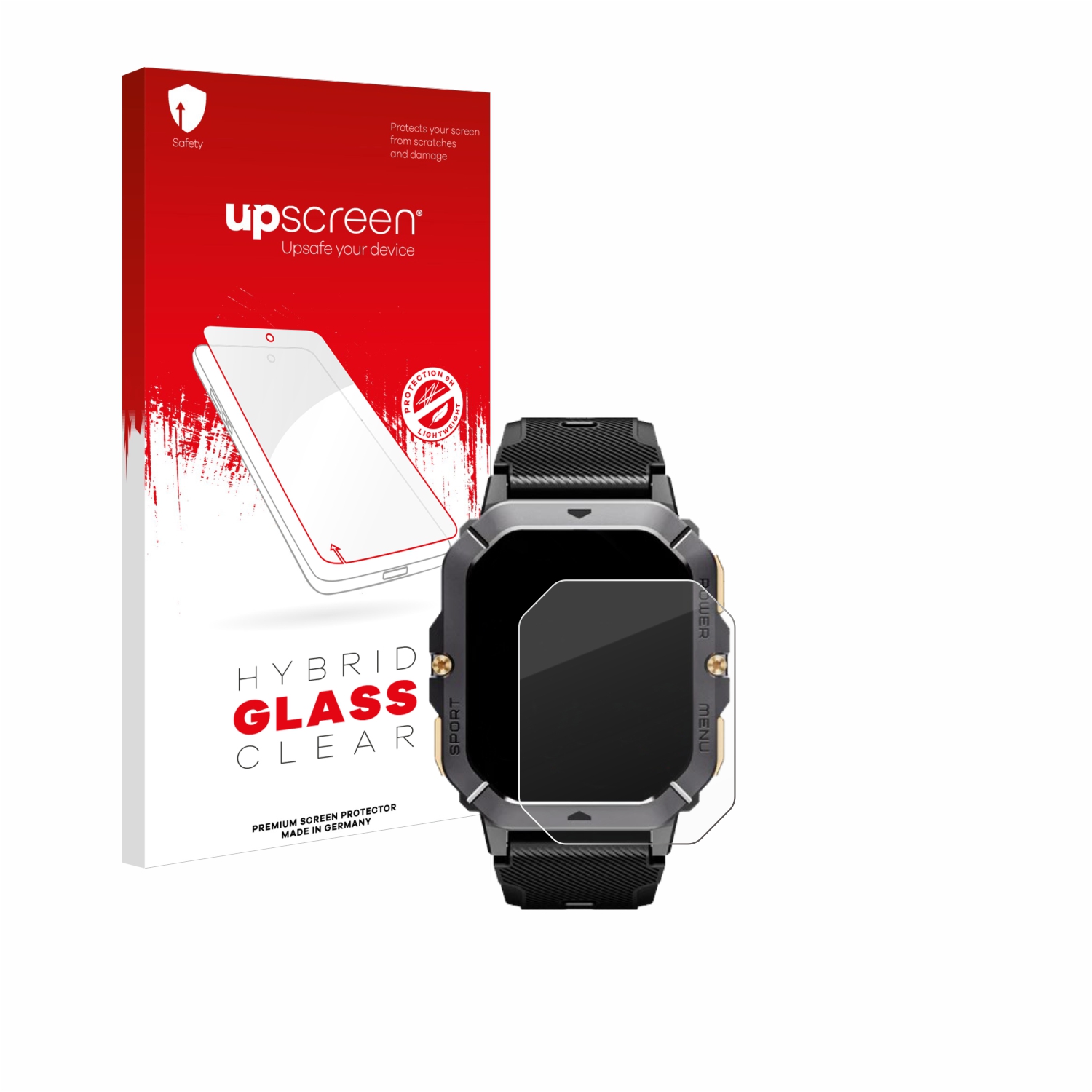 čirá skleněná fólie upscreen Hybrid Glas pro ArmorWatch Pro Smartwatch