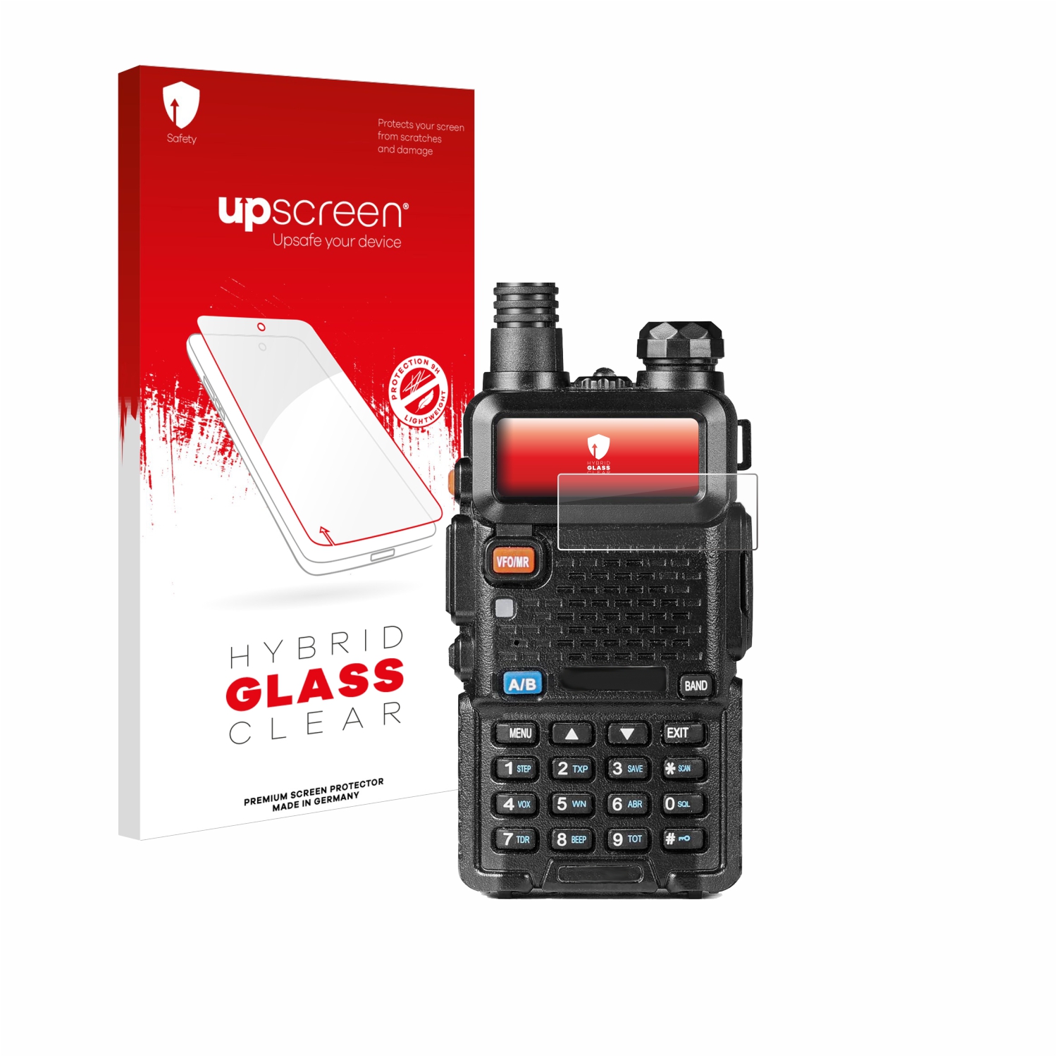 čirá skleněná fólie upscreen Hybrid Glas pro Baofeng GT-5R