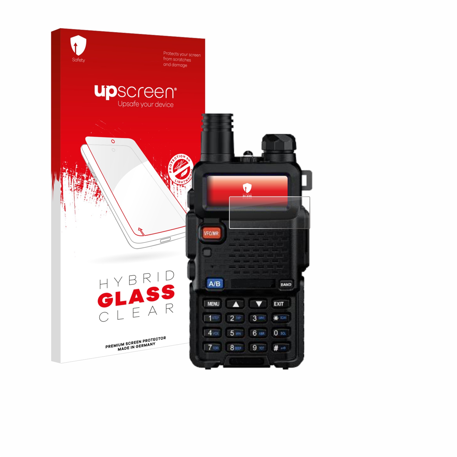 čirá skleněná fólie upscreen Hybrid Glas pro Baofeng UV-5G Pro