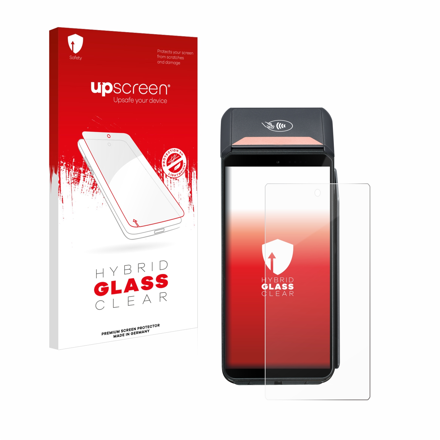 čirá skleněná fólie upscreen Hybrid Glas pro ingenico Axium DX6000