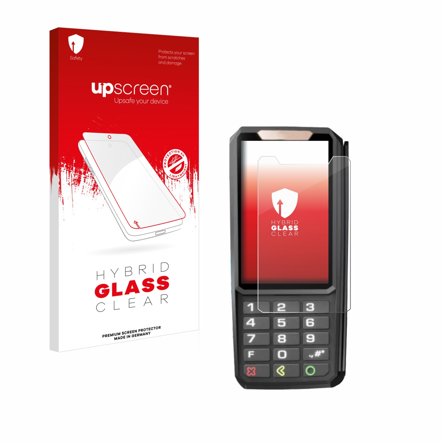 čirá skleněná fólie upscreen Hybrid Glas pro ingenico Axium RX5000