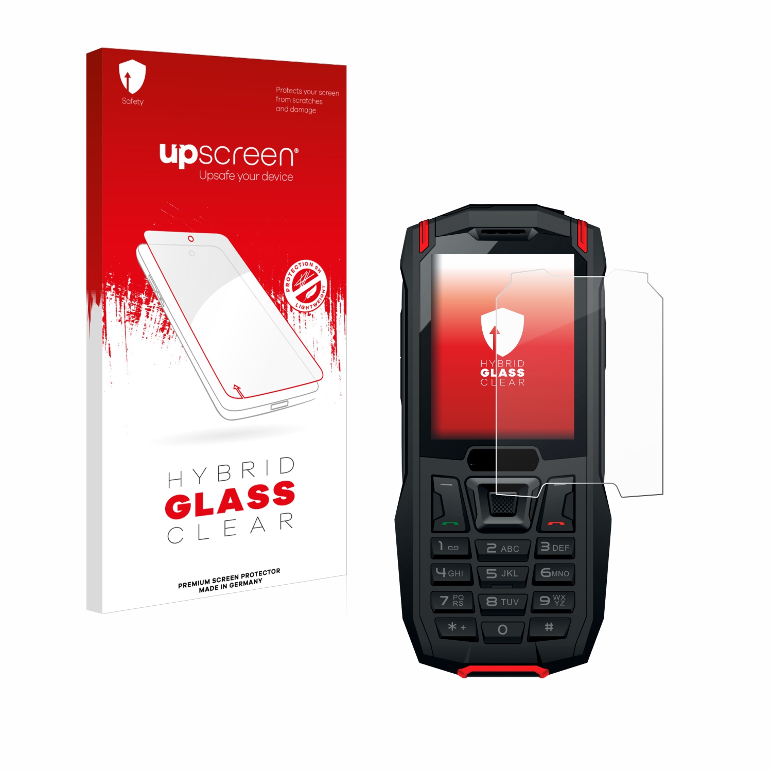 čirá skleněná fólie upscreen Hybrid Glas pro Aligator K50 eXtremo