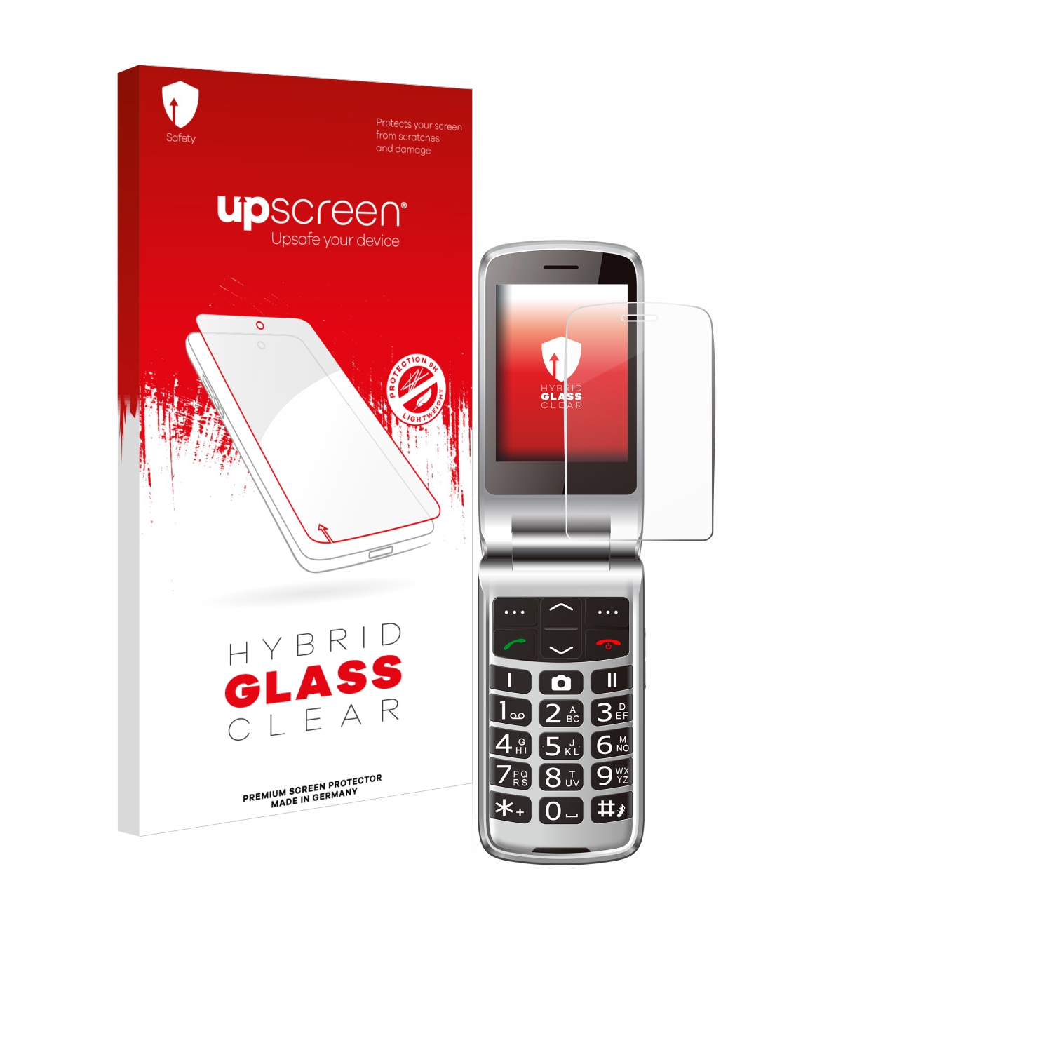 čirá skleněná fólie upscreen Hybrid Glas pro Beafon SL646