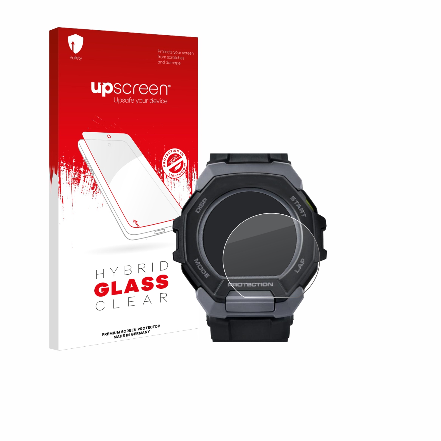 čirá skleněná fólie upscreen Hybrid Glas pro Casio G-Shock G-Squad GBD-300