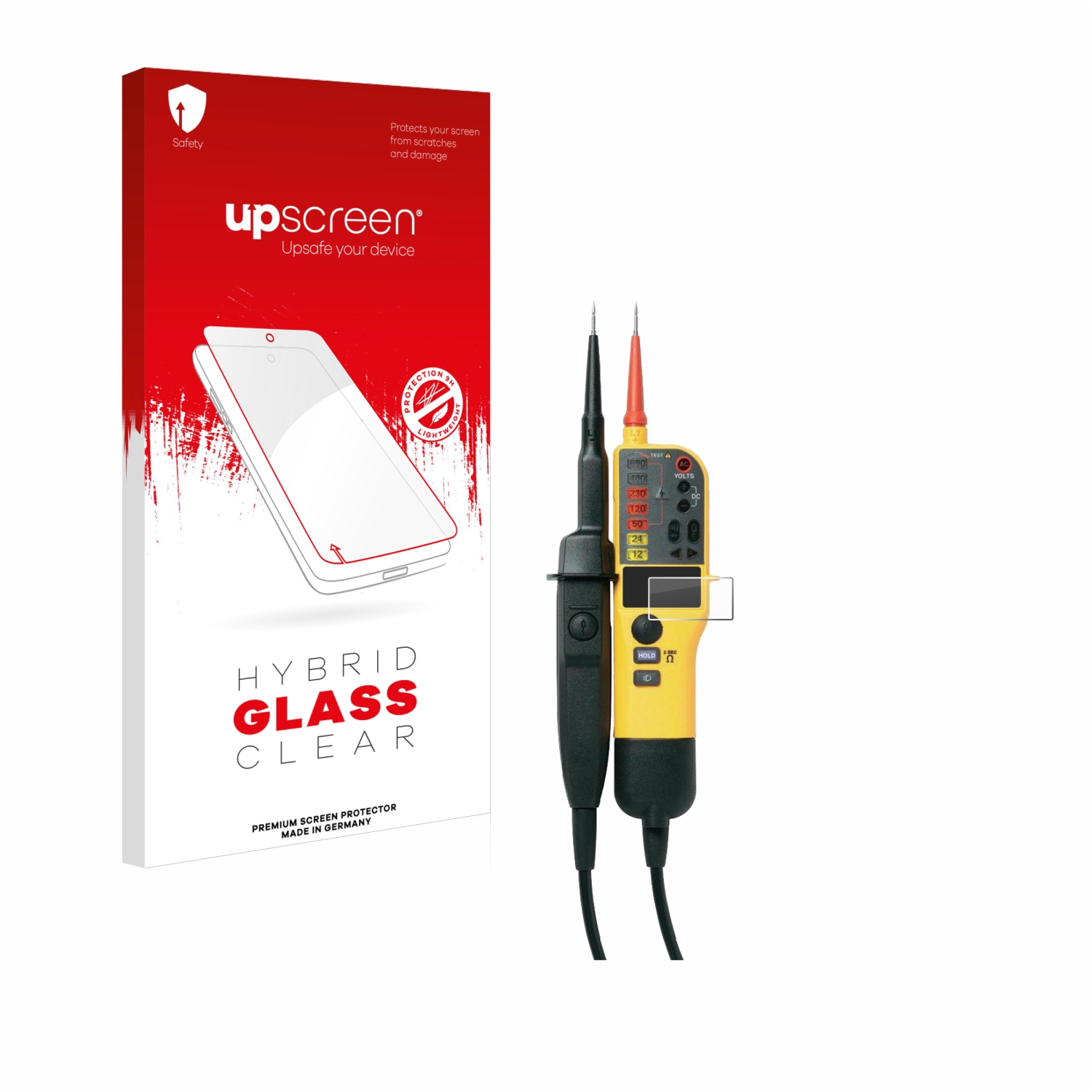 čirá skleněná fólie upscreen Hybrid Glas pro Fluke T150