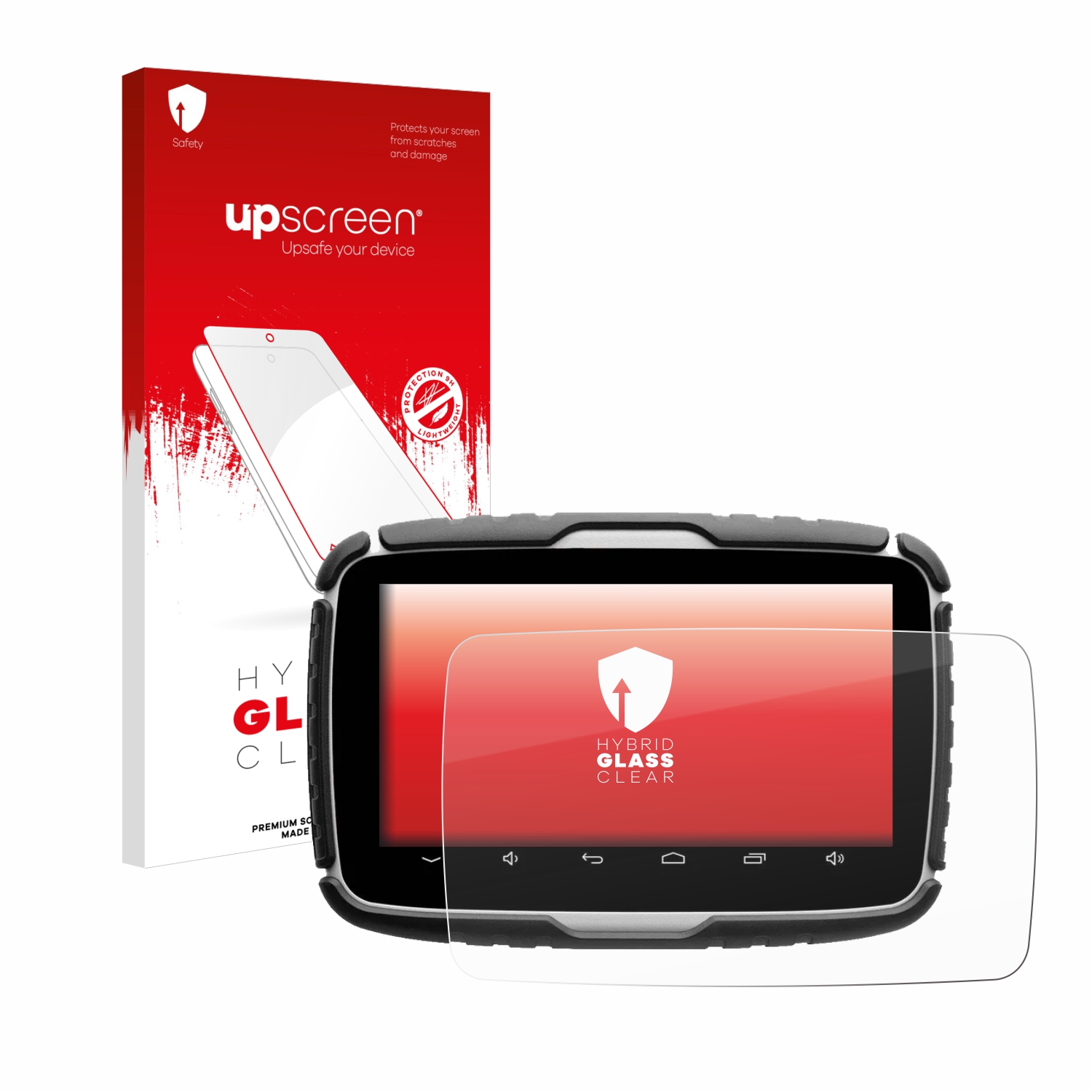 čirá skleněná fólie upscreen Hybrid Glas pro Elebest Rider A6+ 5