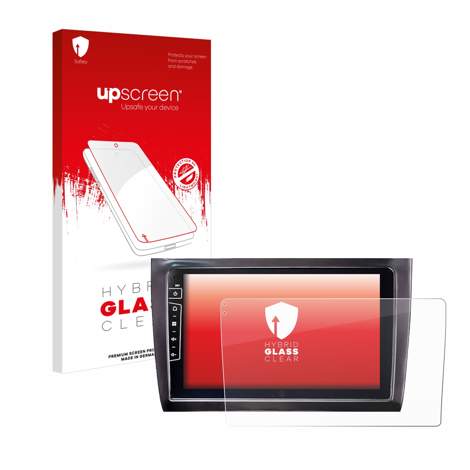 čirá skleněná fólie upscreen Hybrid Glas pro Dynavin D9-DF56 9
