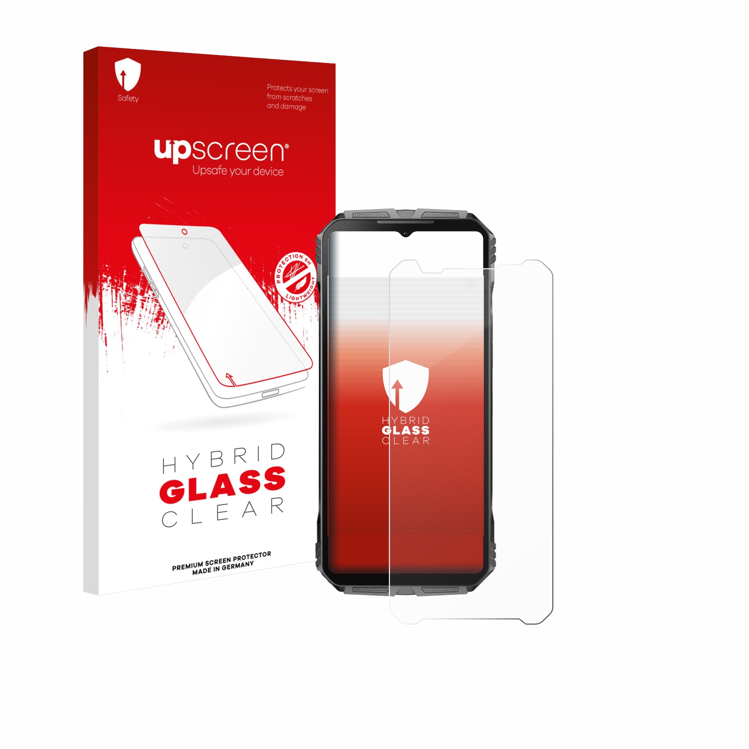 čirá skleněná fólie upscreen Hybrid Glas pro Doogee V40 Pro