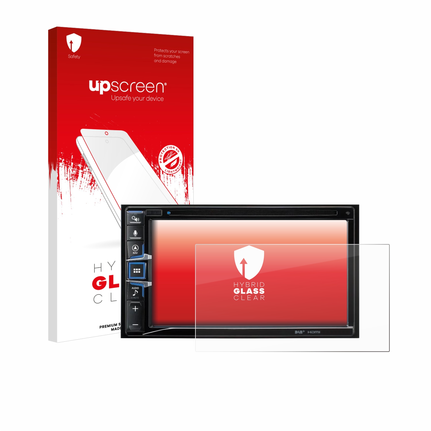 čirá skleněná fólie upscreen Hybrid Glas pro Alpine INE-W611D