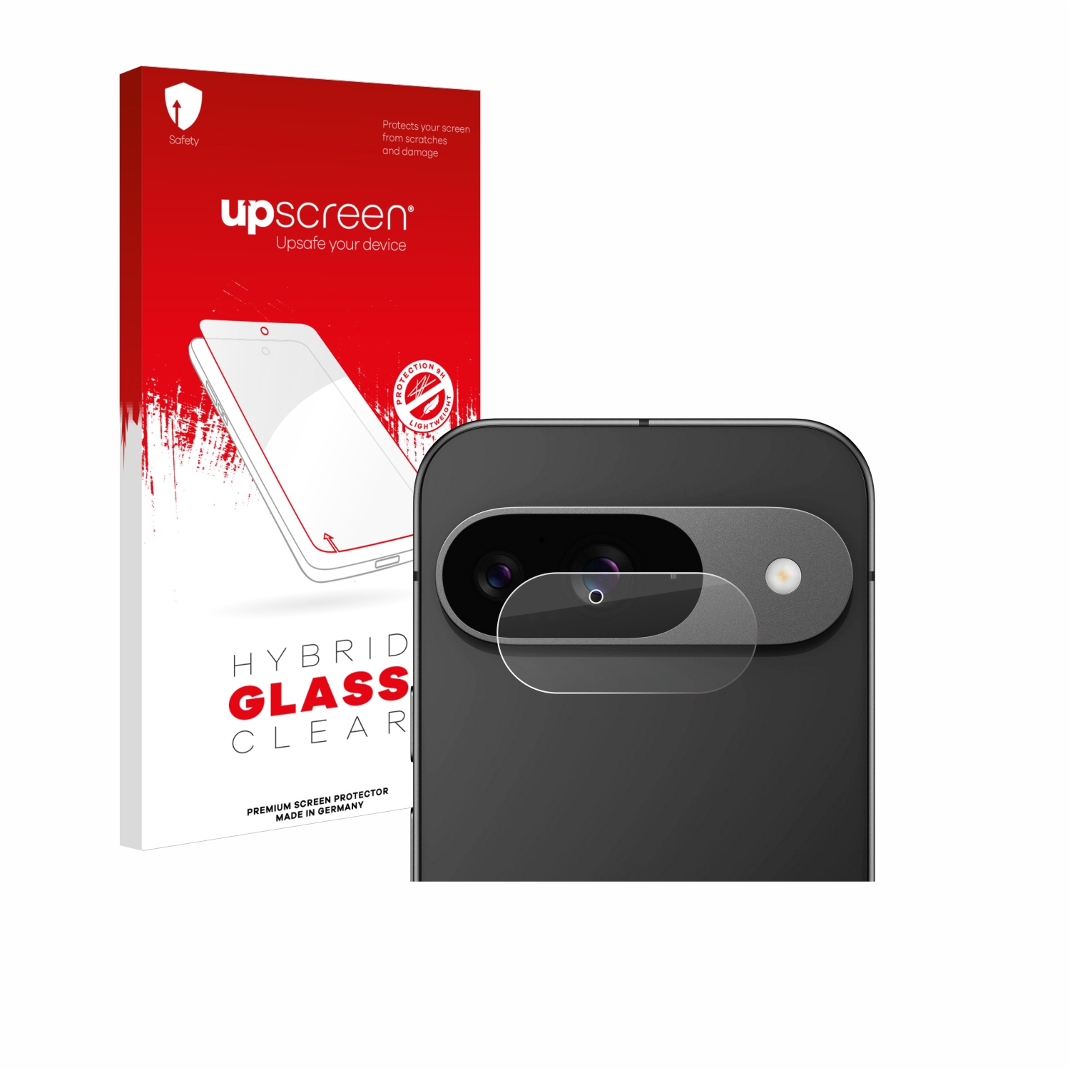 čirá skleněná fólie upscreen Hybrid Glas pro Google Pixel 9 (pouze kamera)