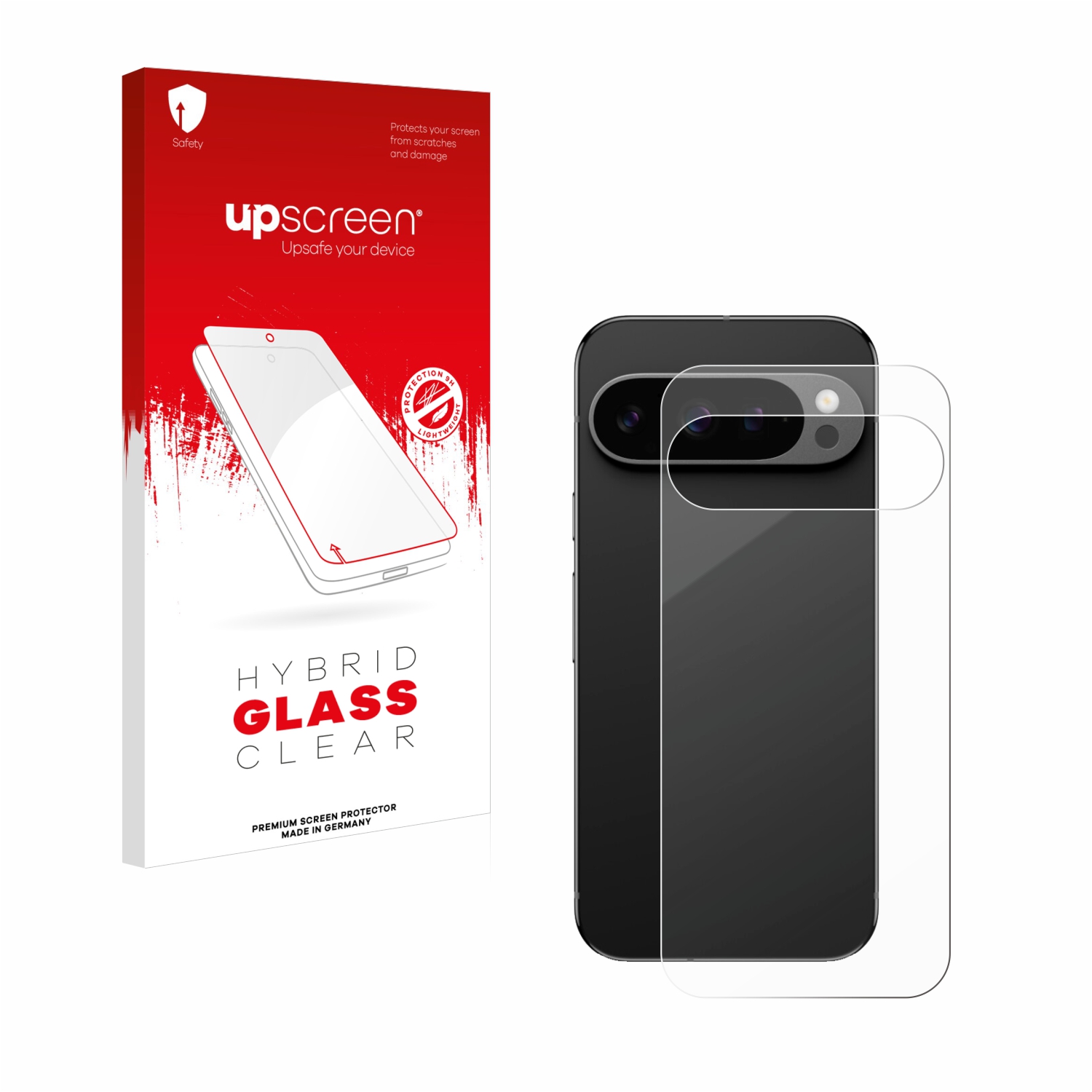 čirá skleněná fólie upscreen Hybrid Glas pro Google Pixel 9 Pro (zadní strana)