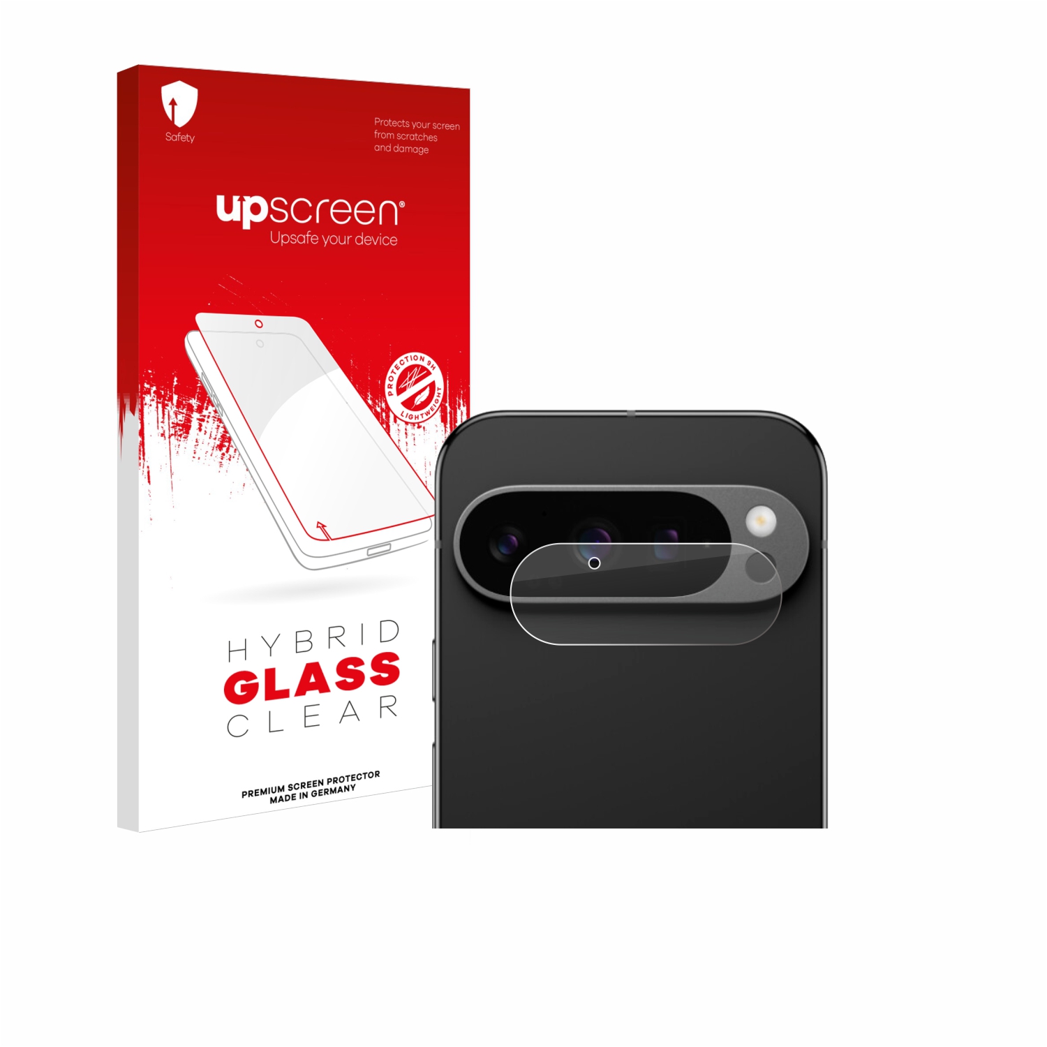 čirá skleněná fólie upscreen Hybrid Glas pro Google Pixel 9 Pro (pouze kamera)