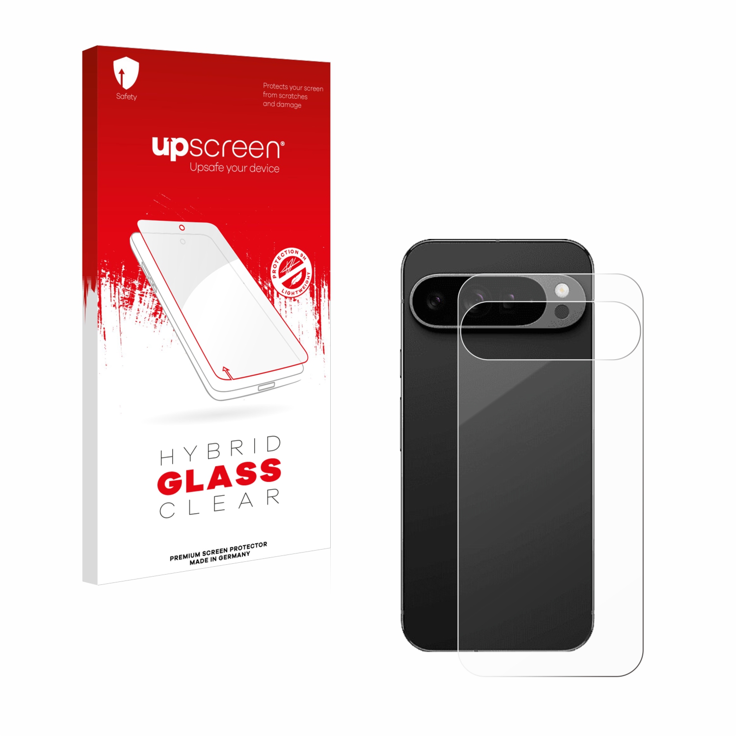 čirá skleněná fólie upscreen Hybrid Glas pro Google Pixel 9 Pro XL (zadní strana)