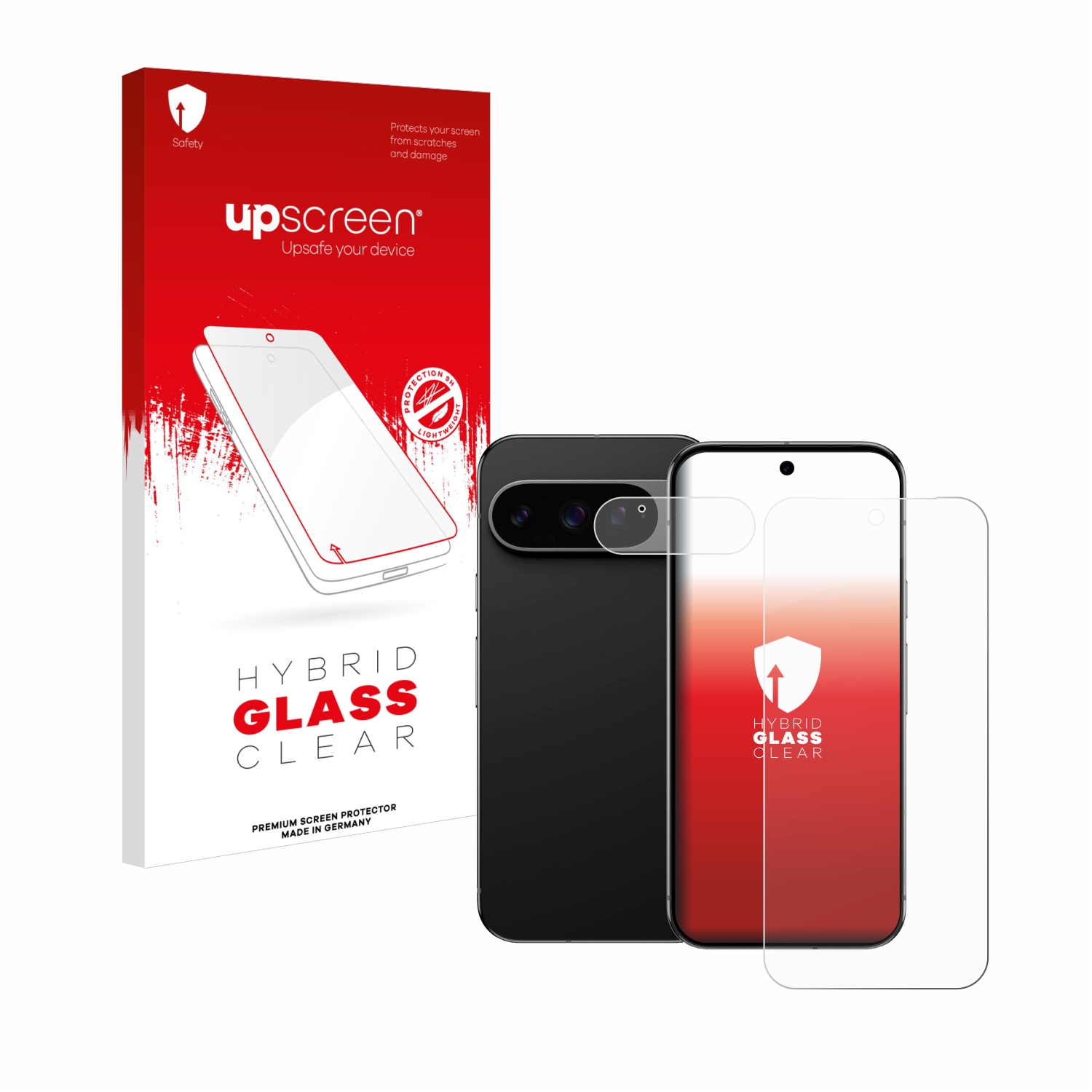čirá skleněná fólie upscreen Hybrid Glas pro Google Pixel 9 Pro XL (displej+Kamera)