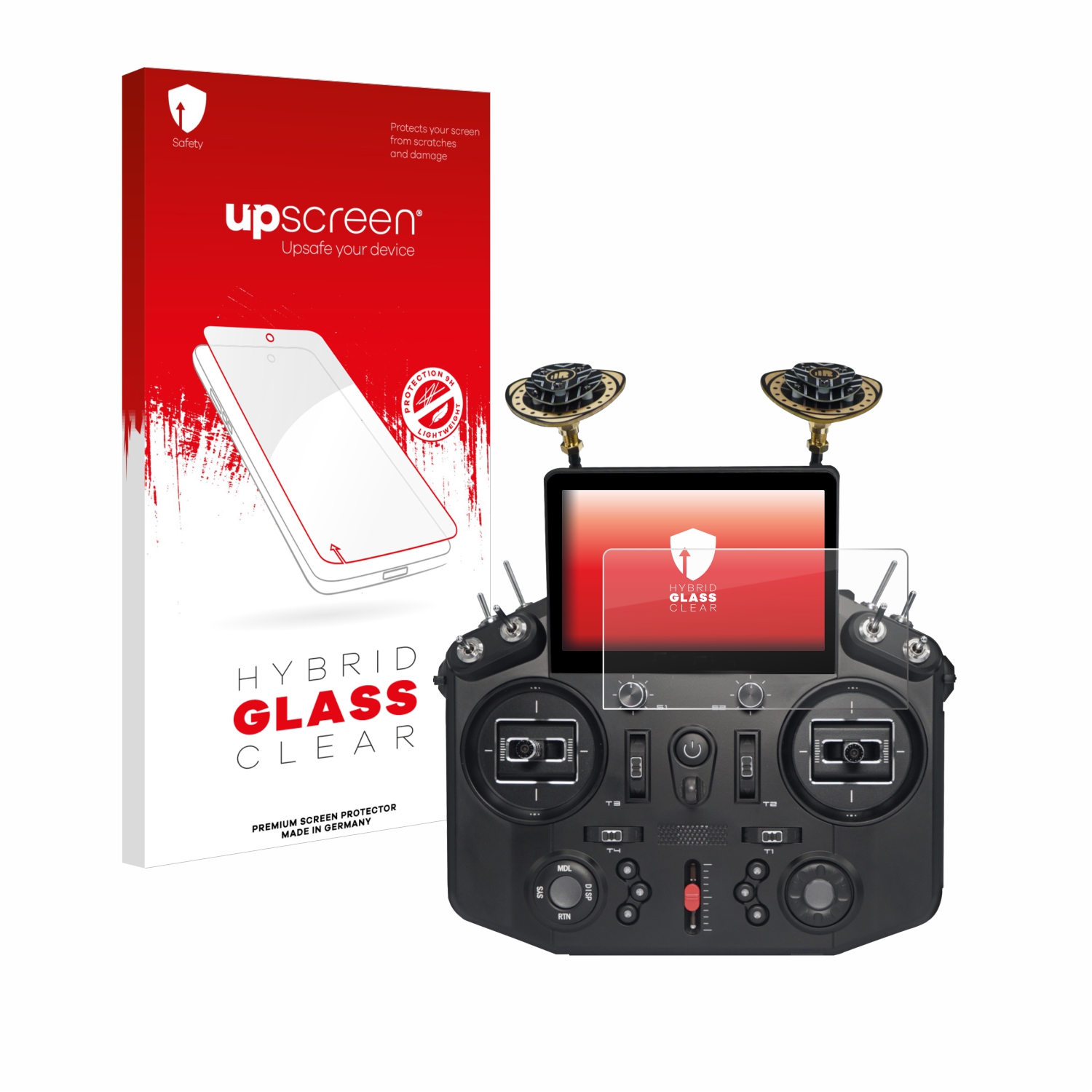 čirá skleněná fólie upscreen Hybrid Glas pro FrSky Tandem X20 HD