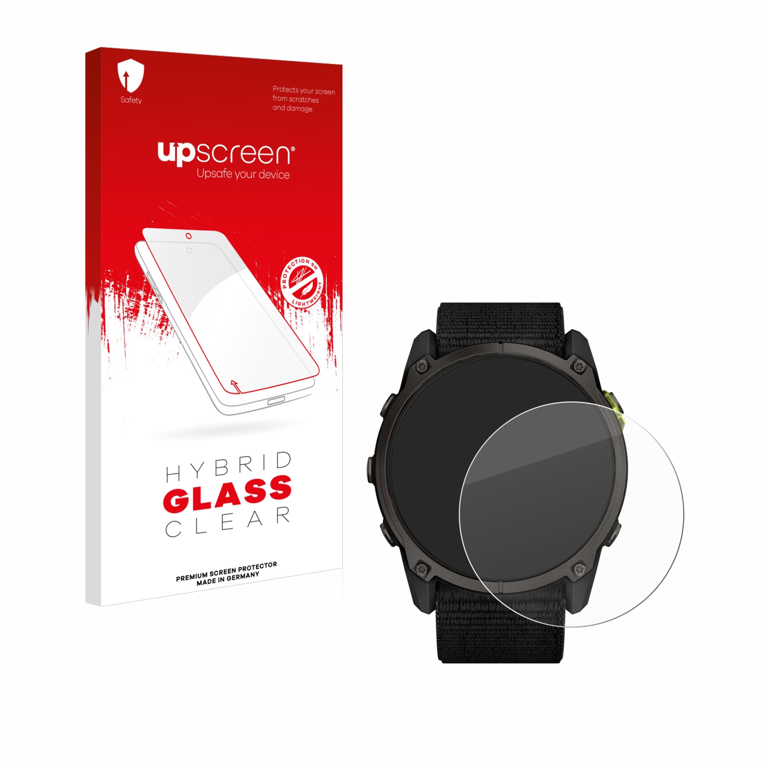 čirá skleněná fólie upscreen Hybrid Glas pro Garmin Enduro 3