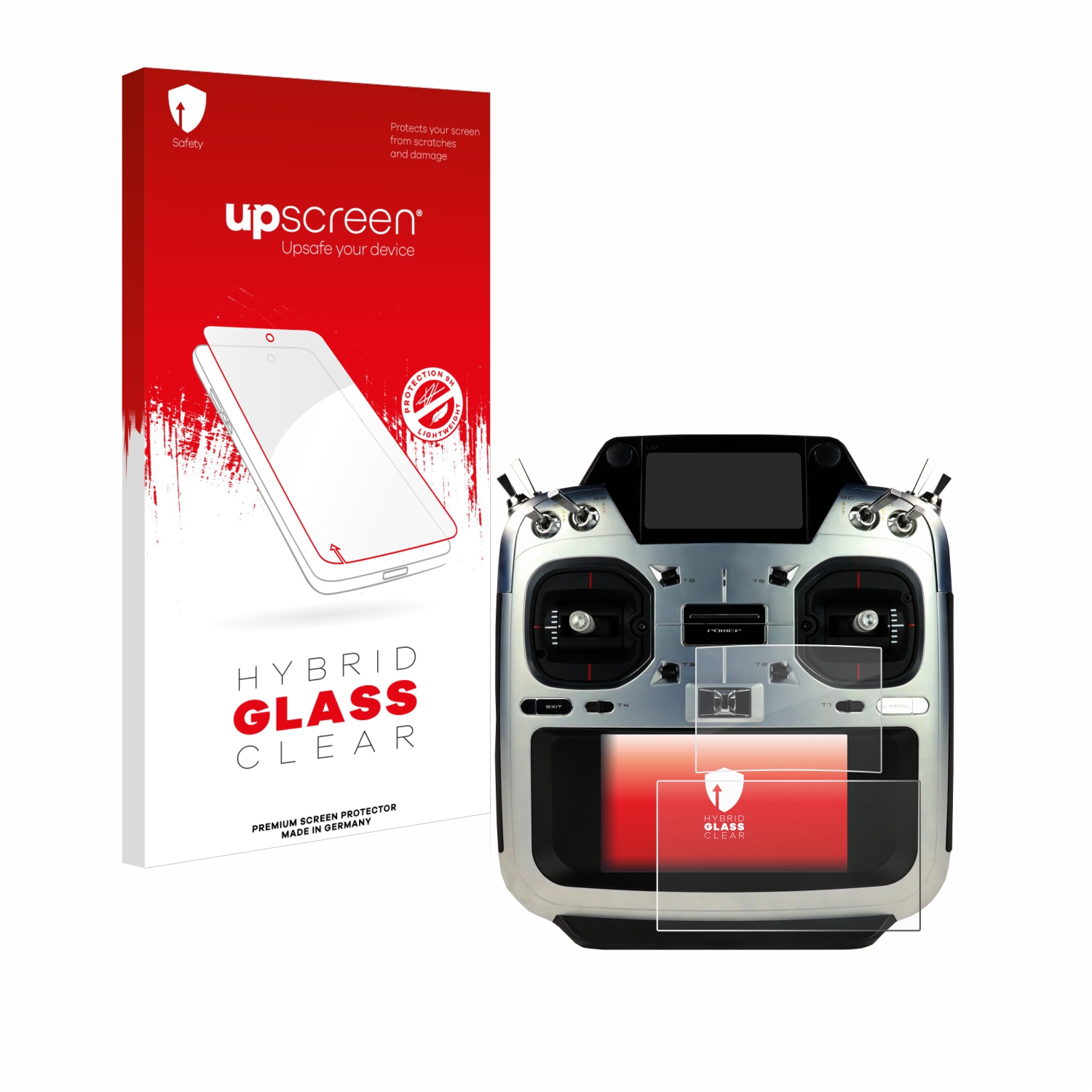 čirá skleněná fólie upscreen Hybrid Glas pro Futaba T26SZ