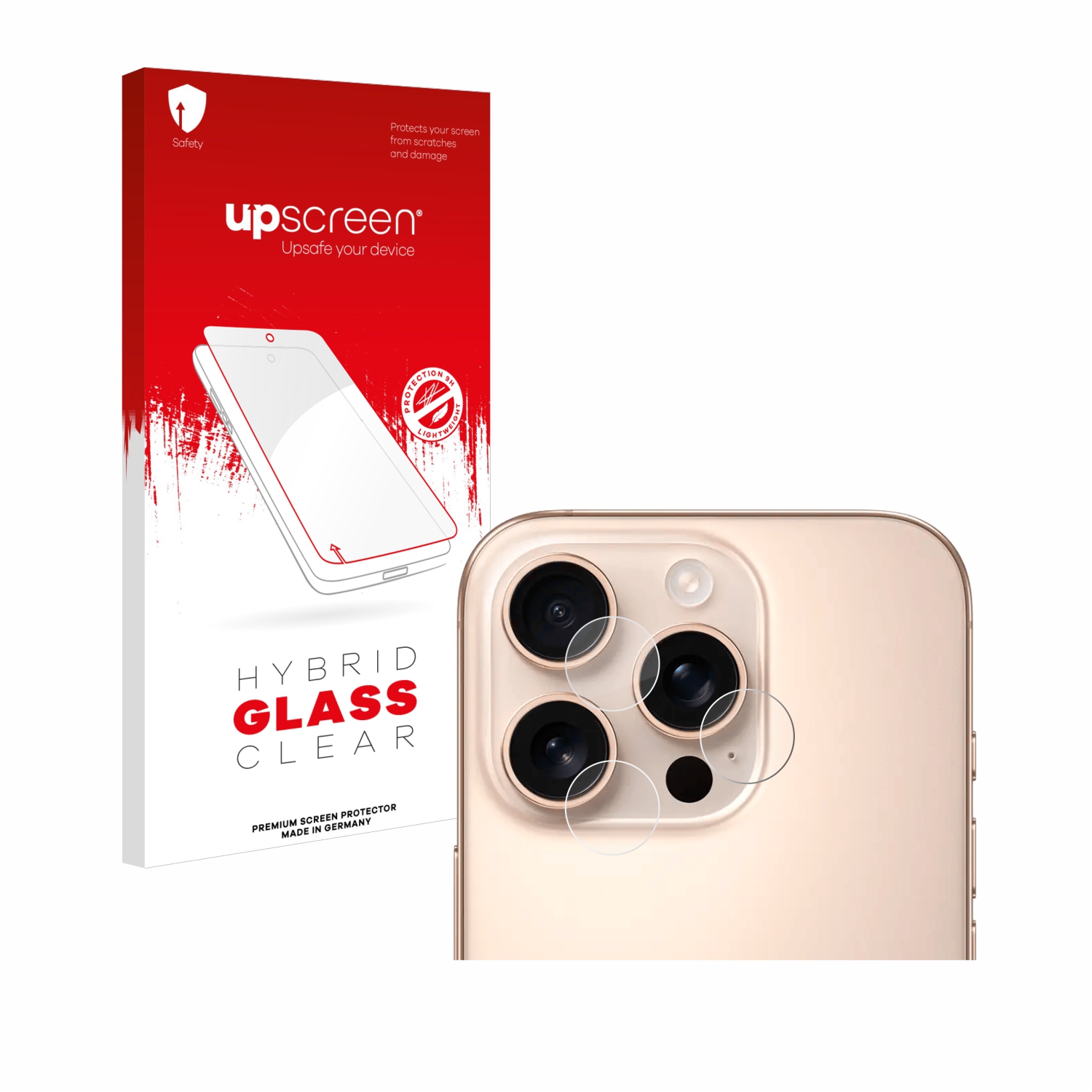 čirá skleněná fólie upscreen Hybrid Glas pro Apple iPhone 16 Pro (pouze kamera)