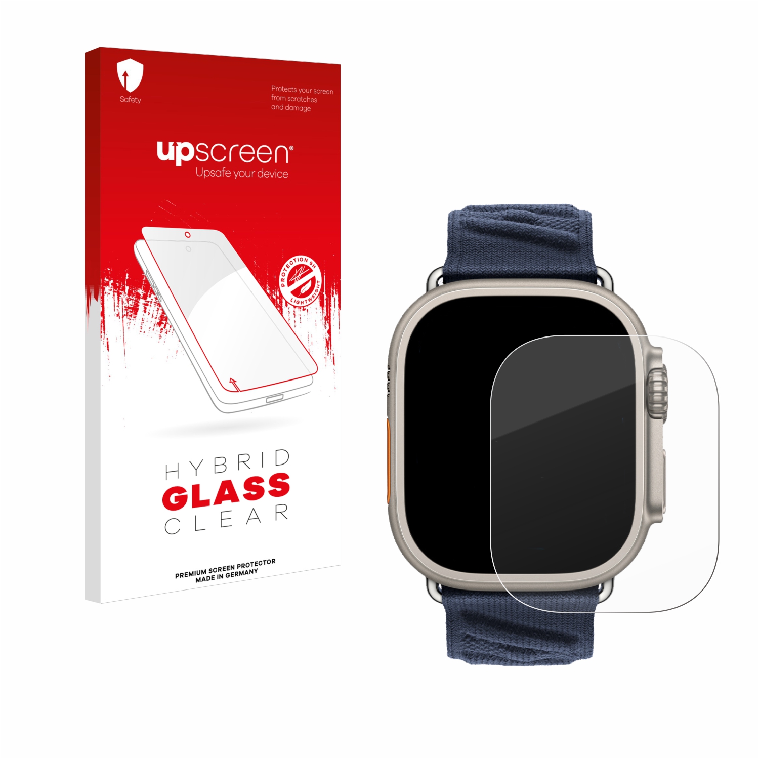 čirá skleněná fólie upscreen Hybrid Glas pro Apple Watch Hermčs Ultra 2