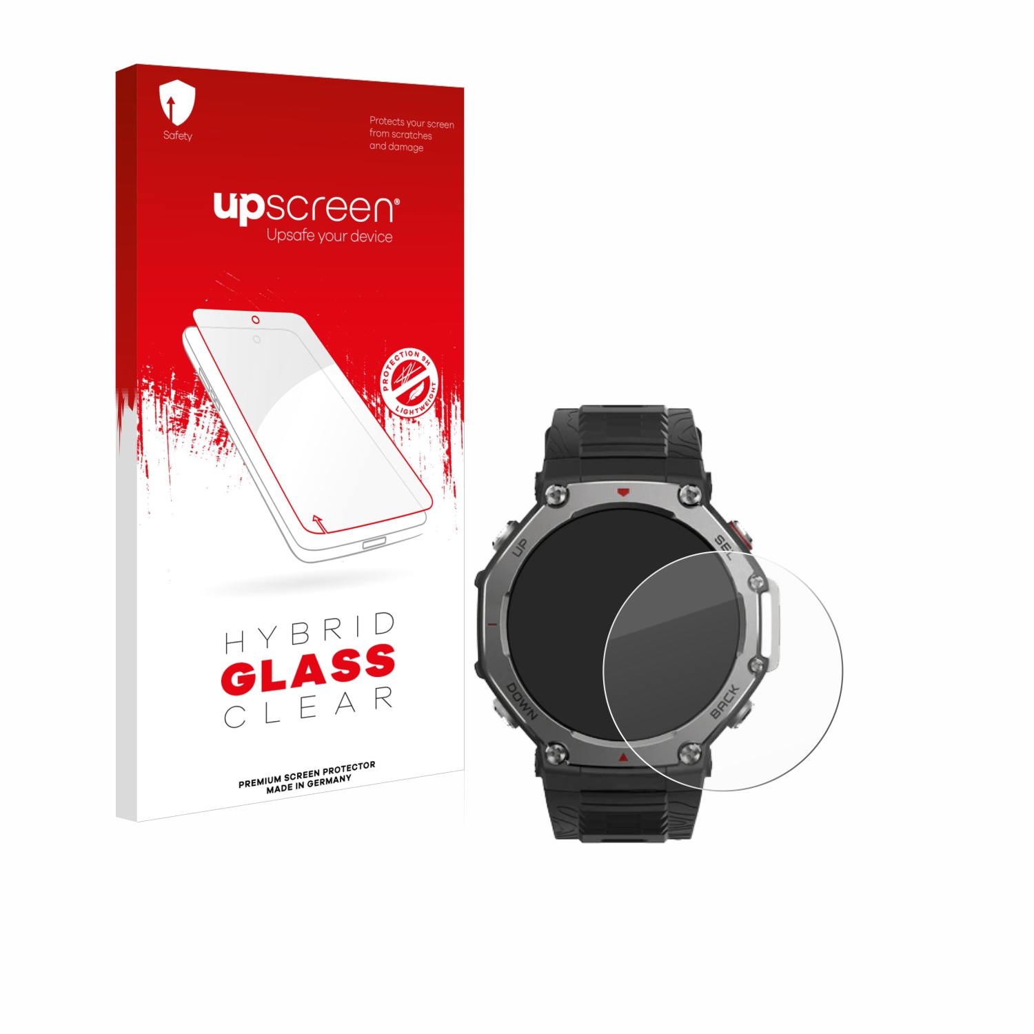 čirá skleněná fólie upscreen Hybrid Glas pro Huami Amazfit T-Rex 3