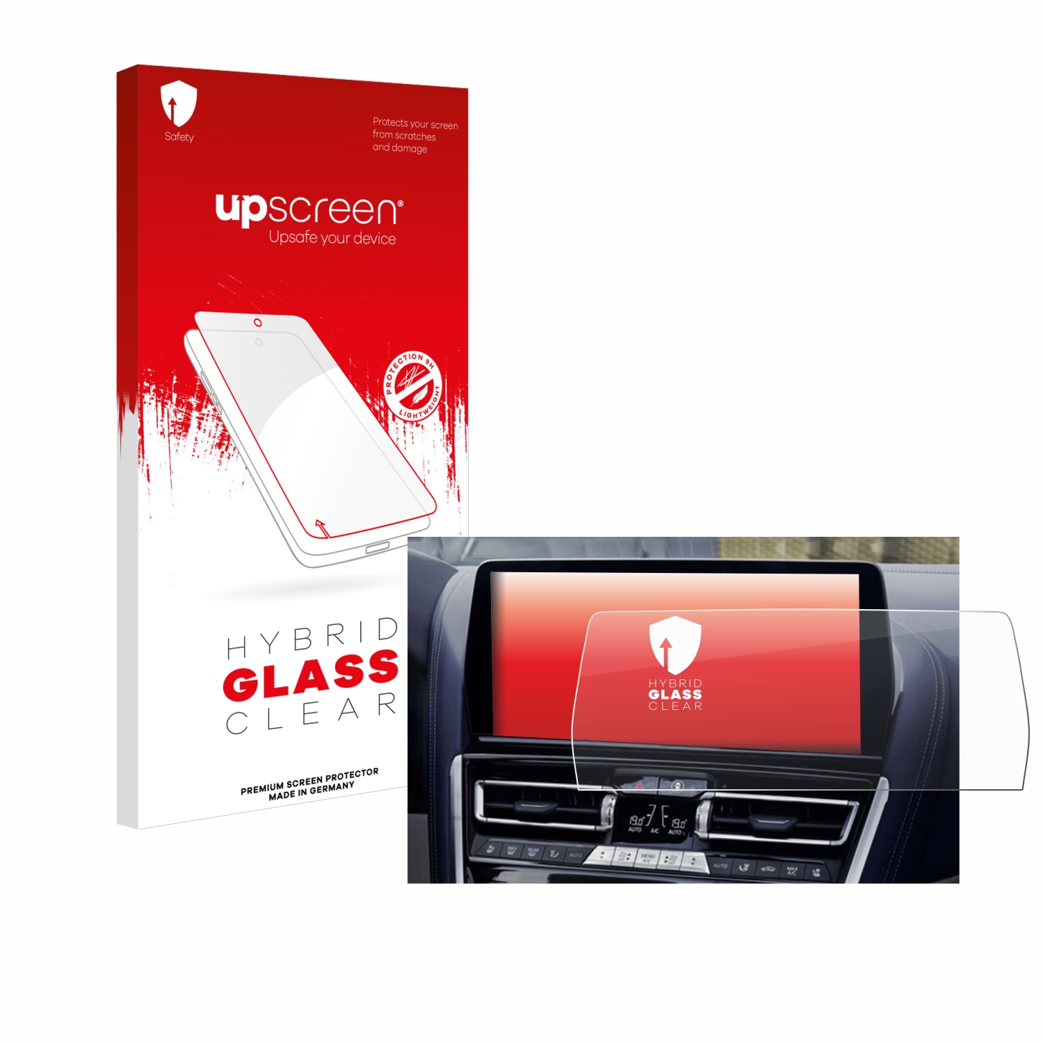 čirá skleněná fólie upscreen Hybrid Glas pro BMW facelift 8 series BJ 2022-2025