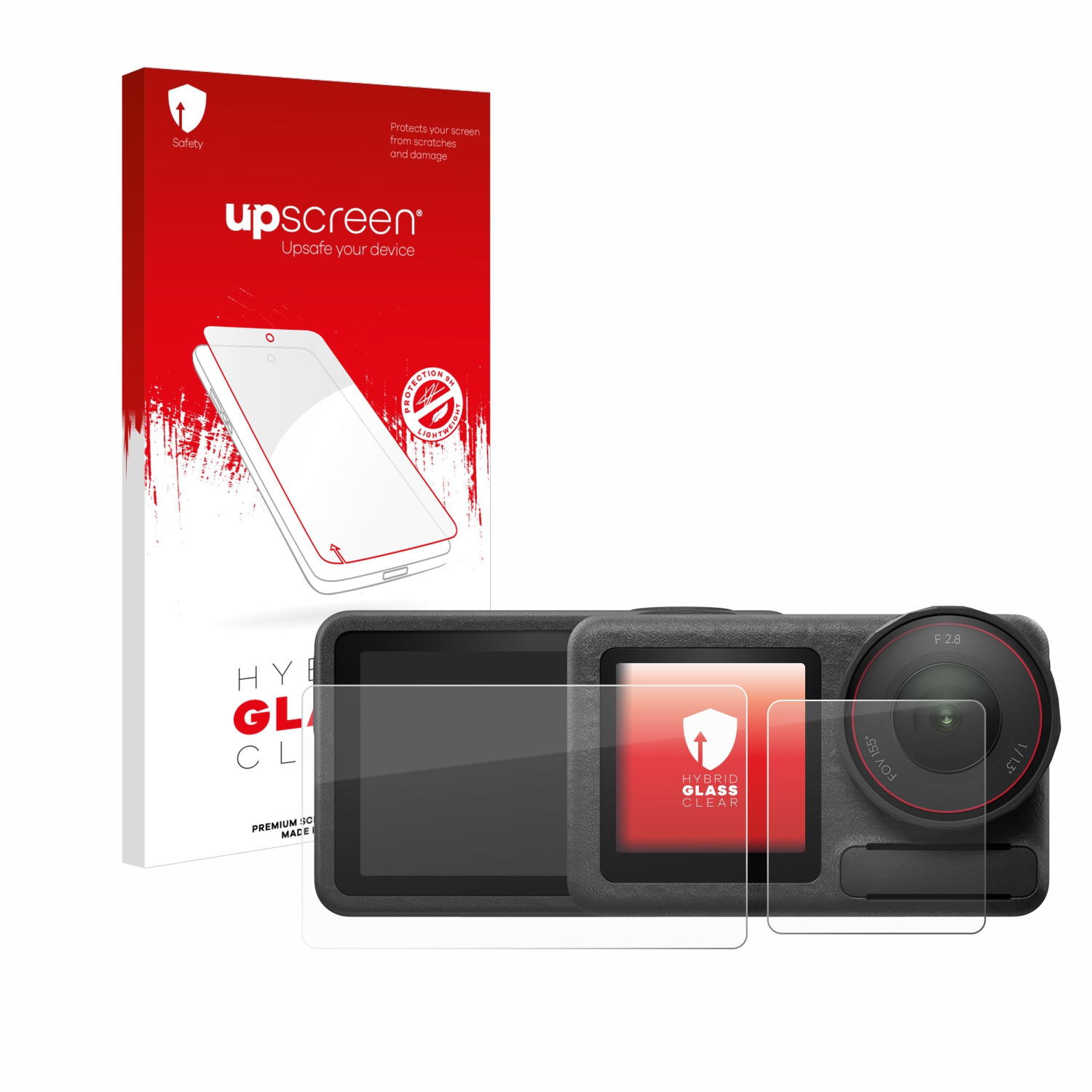 čirá skleněná fólie upscreen Hybrid Glas pro DJI Osmo Action 5 Pro