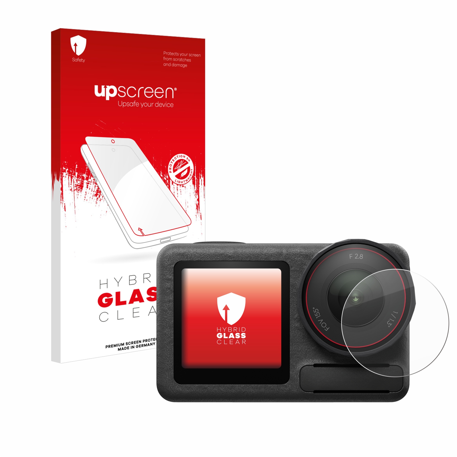 čirá skleněná fólie upscreen Hybrid Glas pro DJI Osmo Action 5 Pro (čočka)