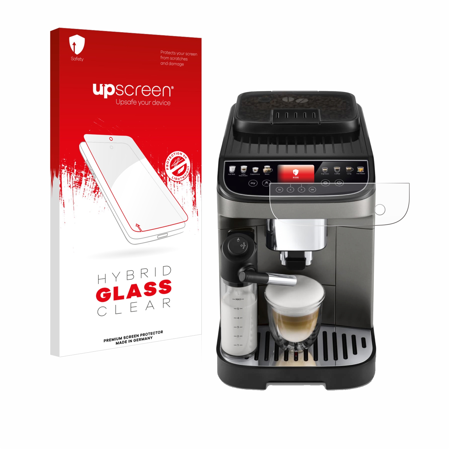 čirá skleněná fólie upscreen Hybrid Glas pro DeLonghi Magnifica Evo Next