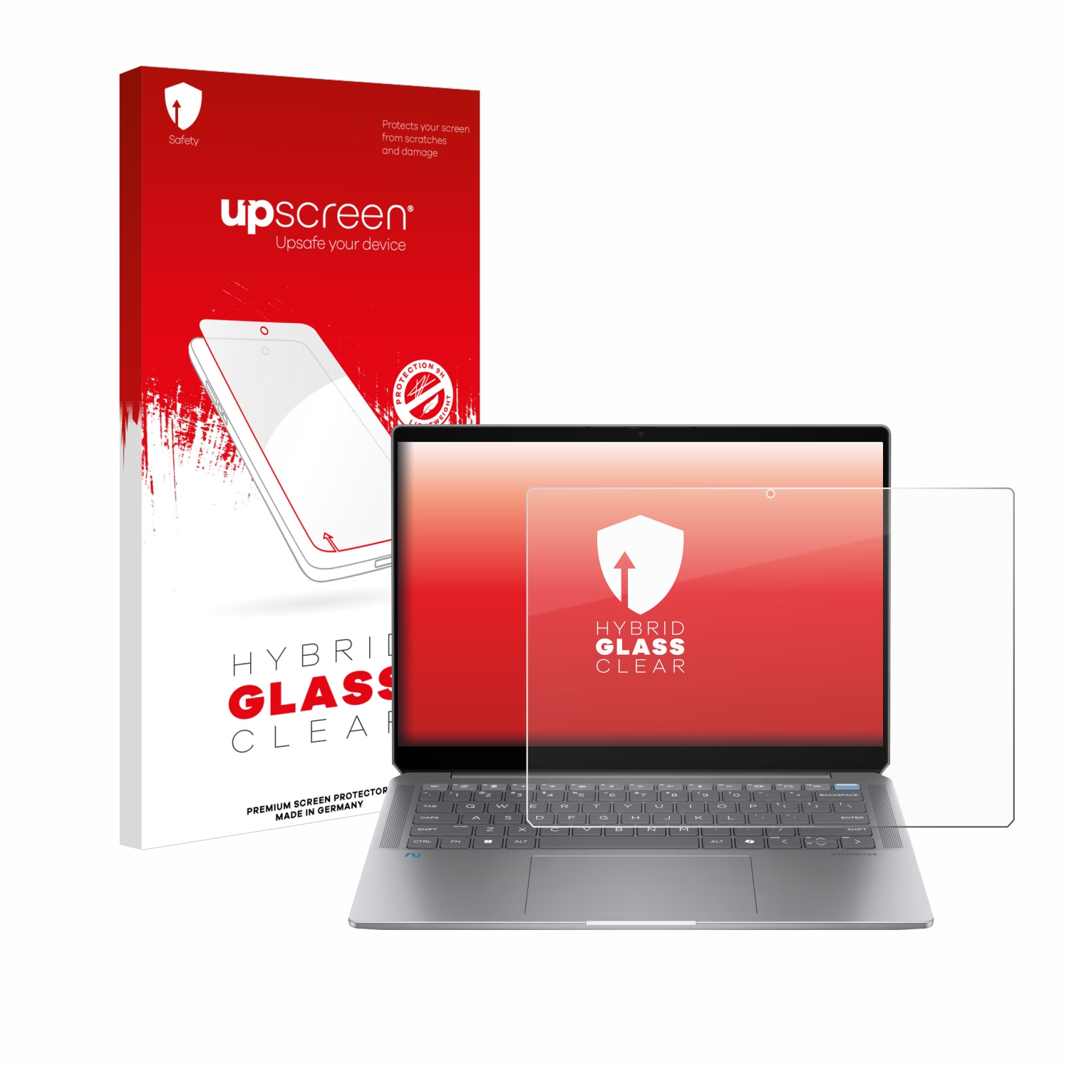 čirá skleněná fólie upscreen Hybrid Glas pro HP OmniBook Ultra Laptop 14-fd